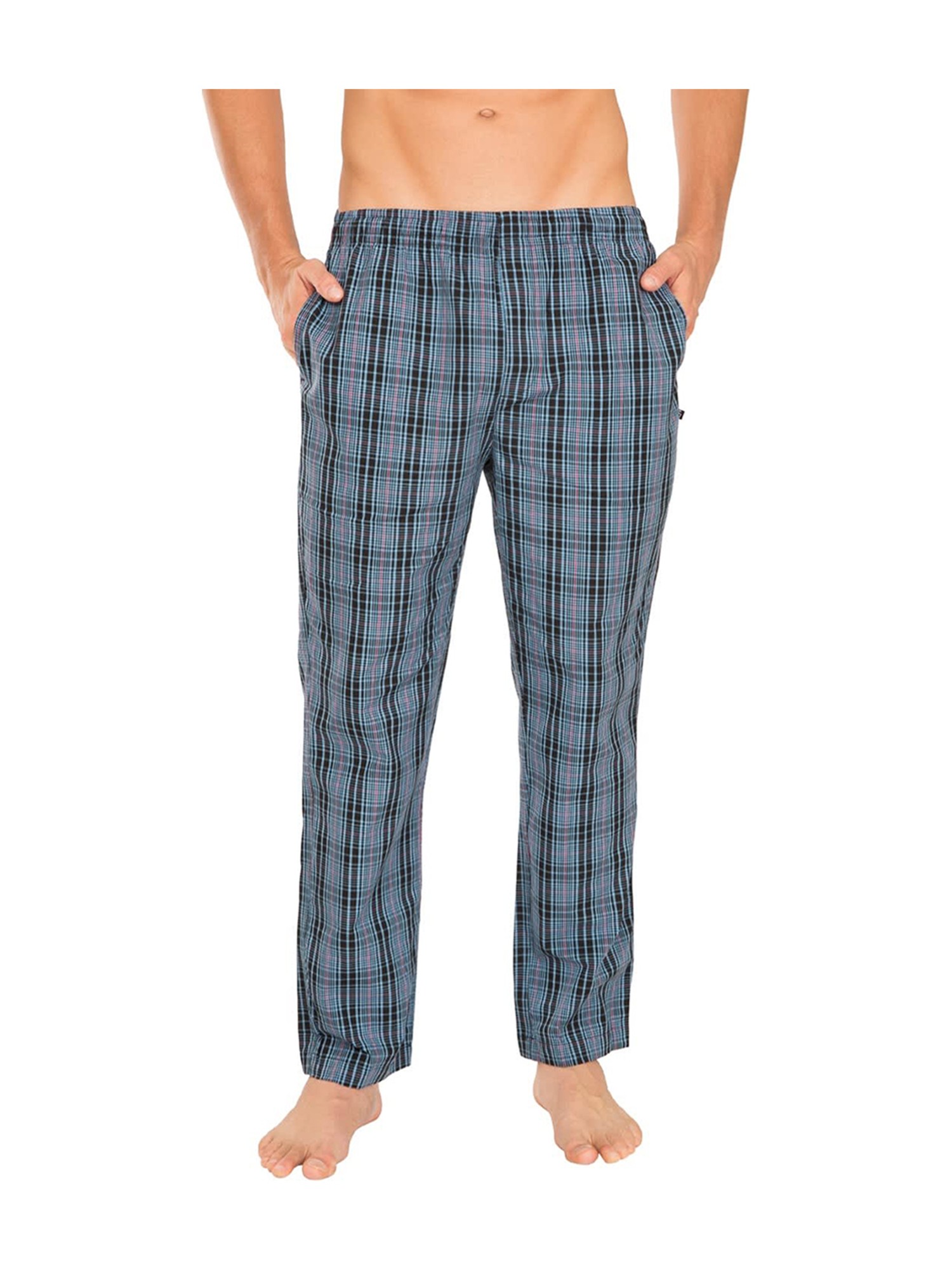 Buy Men's Super Combed Cotton Elastane Stretch Regular Fit Printed Pyjama  with Side Pockets - Black RM02 | Jockey India