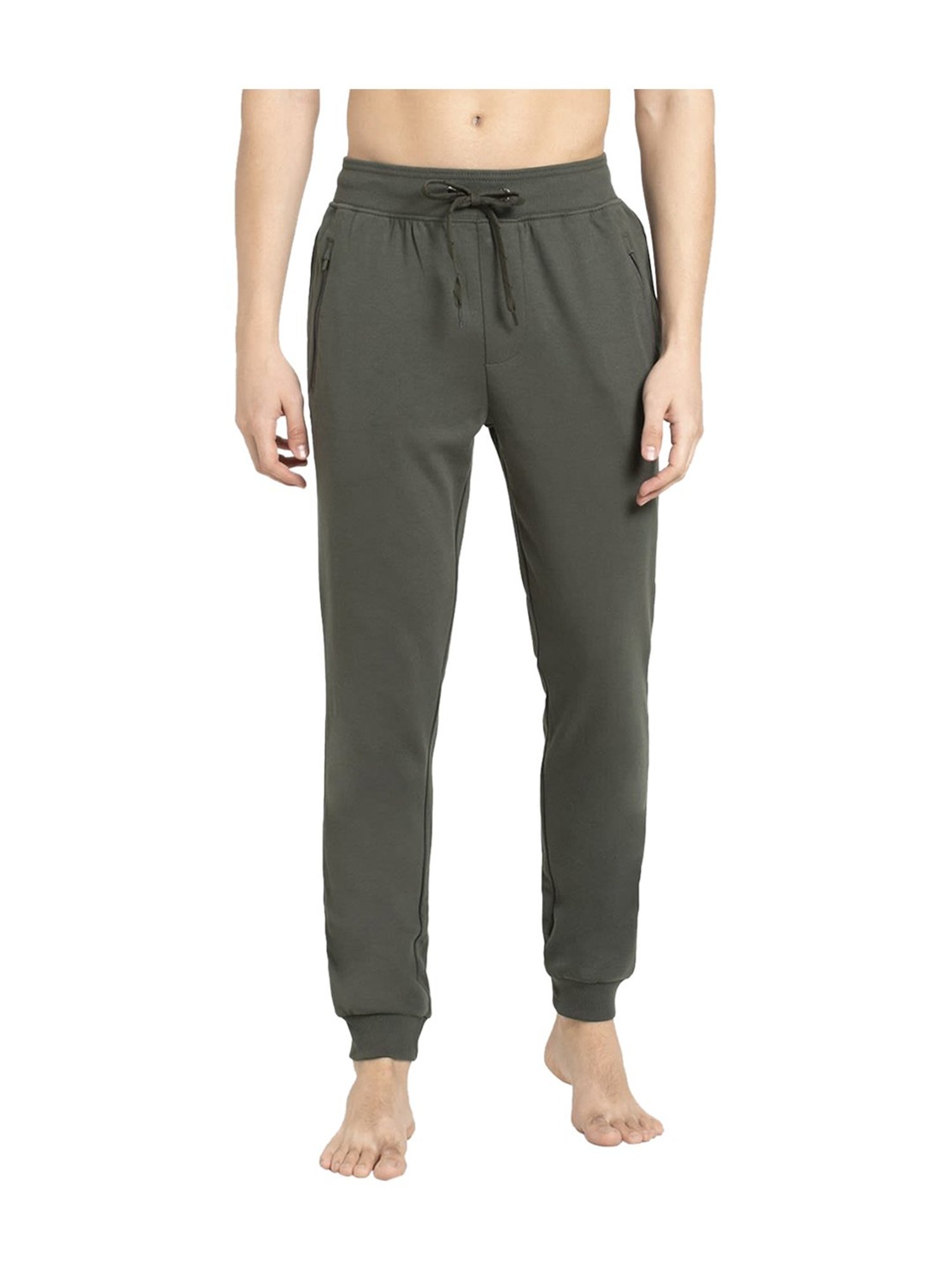 Jockey Sweatpants: Buy Jockey AM05 Men Super Combed Cotton Rich Fabric Slim  Fit Joggers with Zipper Pockets - Navy Online