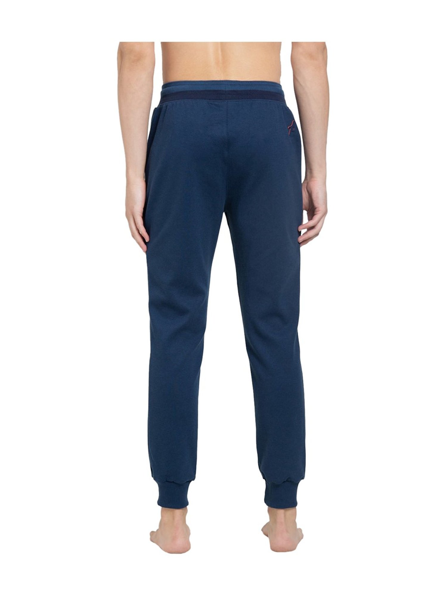 Buy Jockey Blue Mid Rise Slim Fit Track Pants for Men Online @ Tata CLiQ