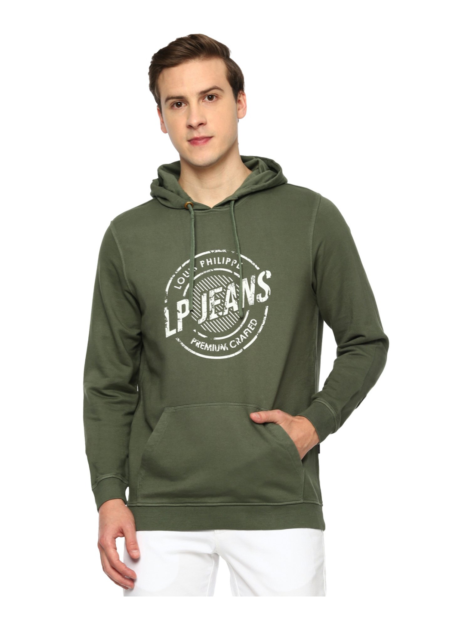 Buy Louis Philippe Sport White Cotton Sweatshirt for Men Online @ Tata CLiQ