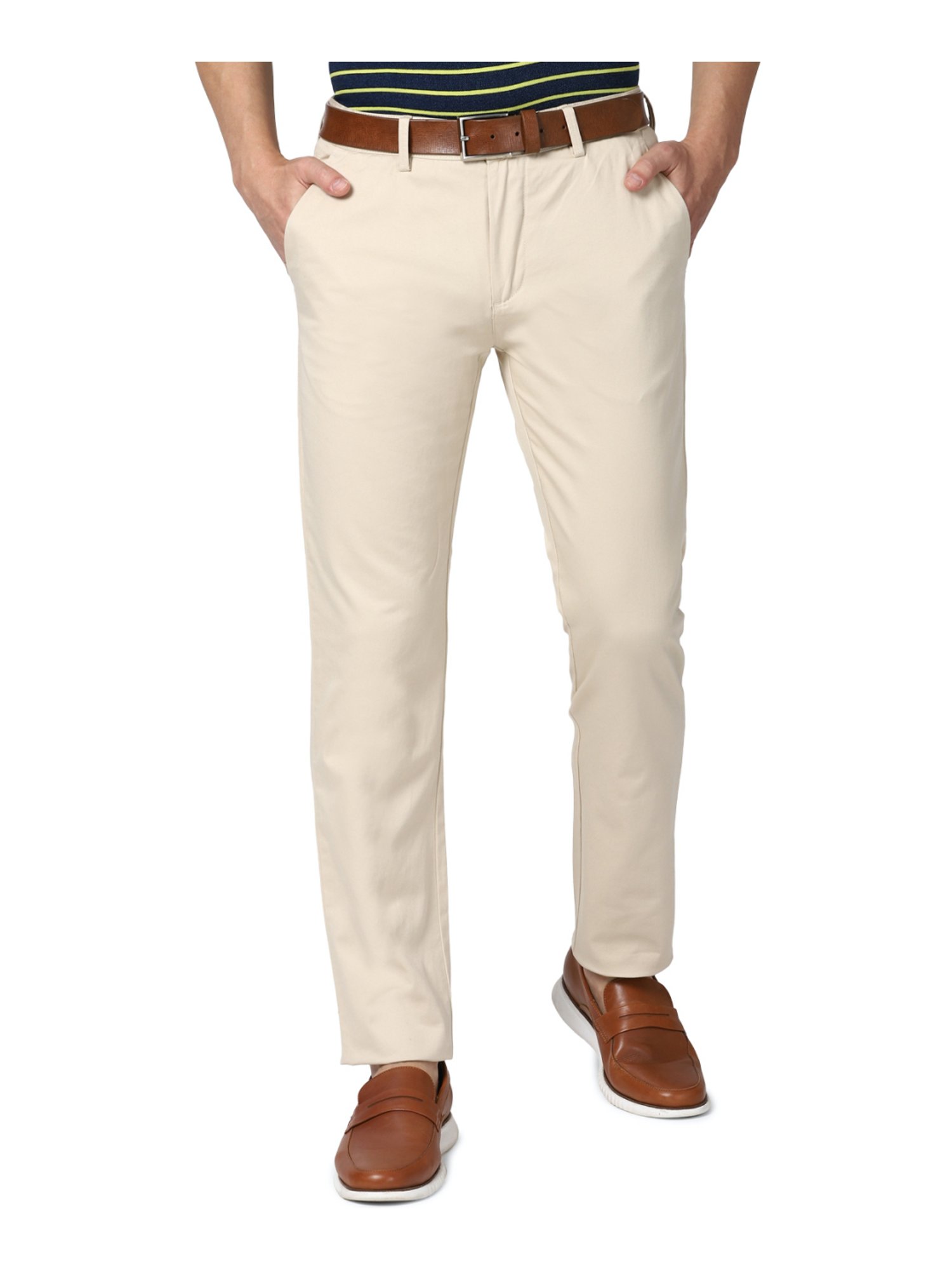 Buy Men Brown Solid Regular Fit Casual Trousers Online  215065  Peter  England