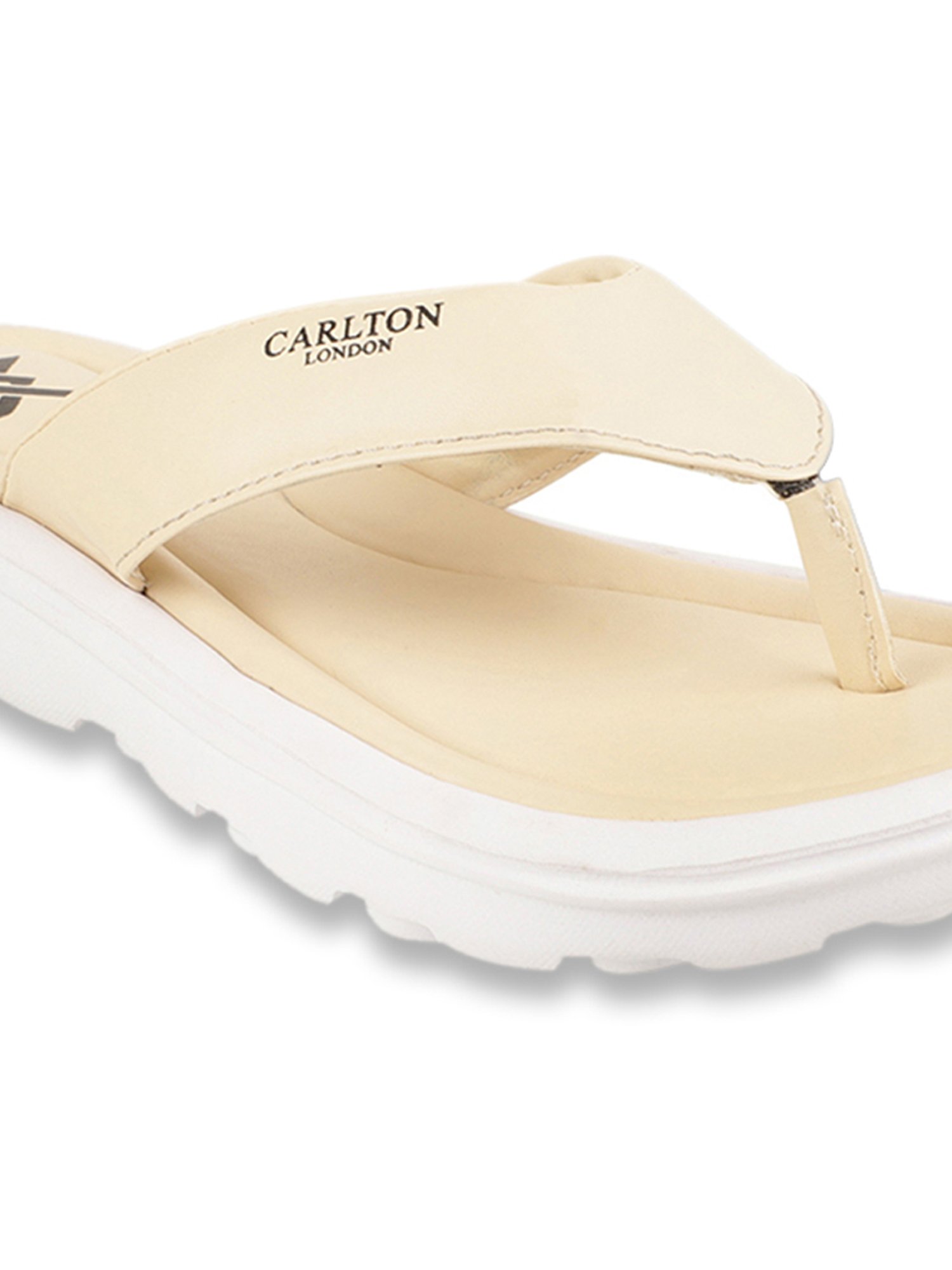 Carlton London Women Black & Tan Brown Colourblocked T-Strap Flats - Price  History