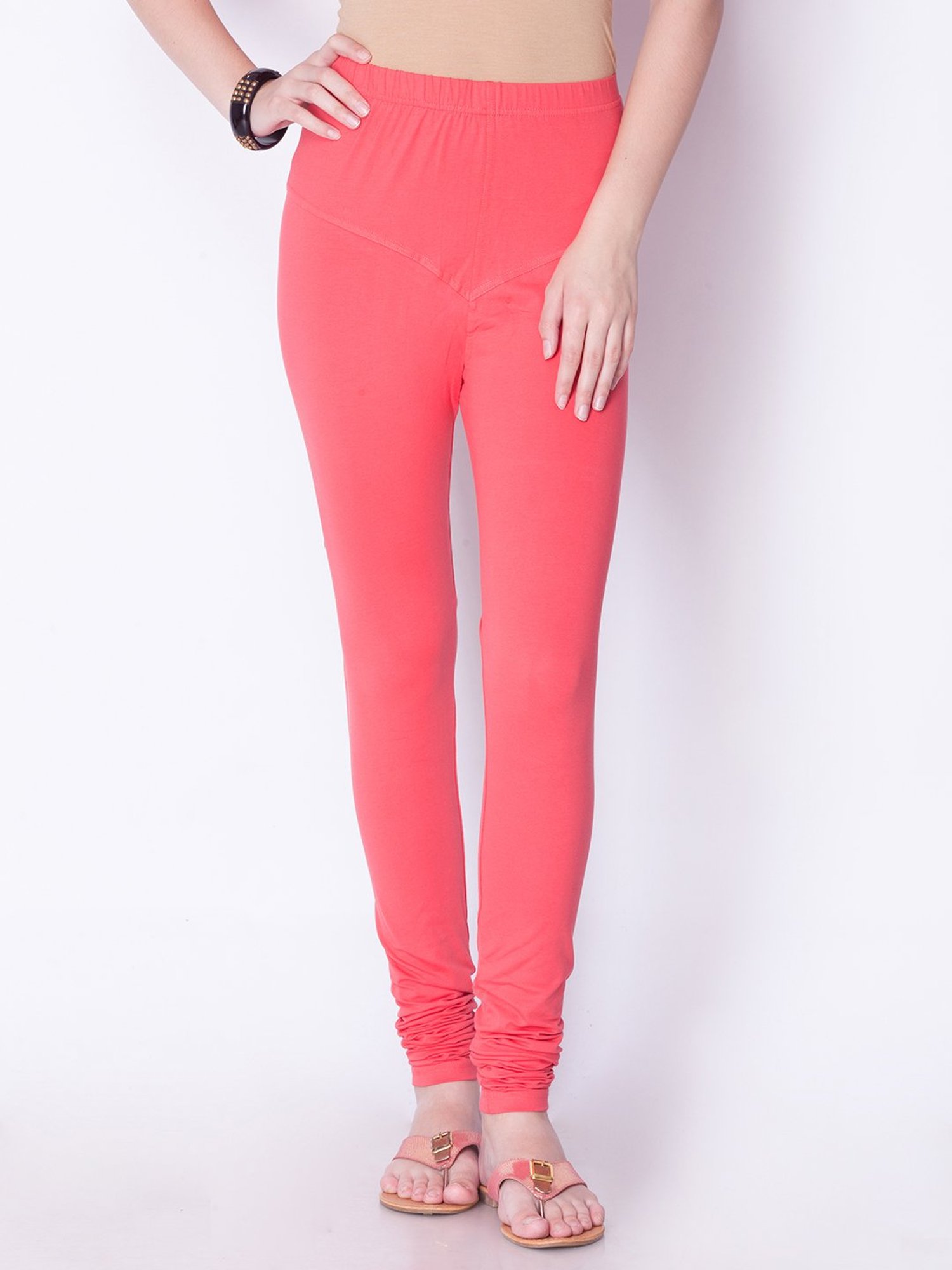 Buy Dollar Missy Red Cotton Leggings for Women's Online @ Tata CLiQ