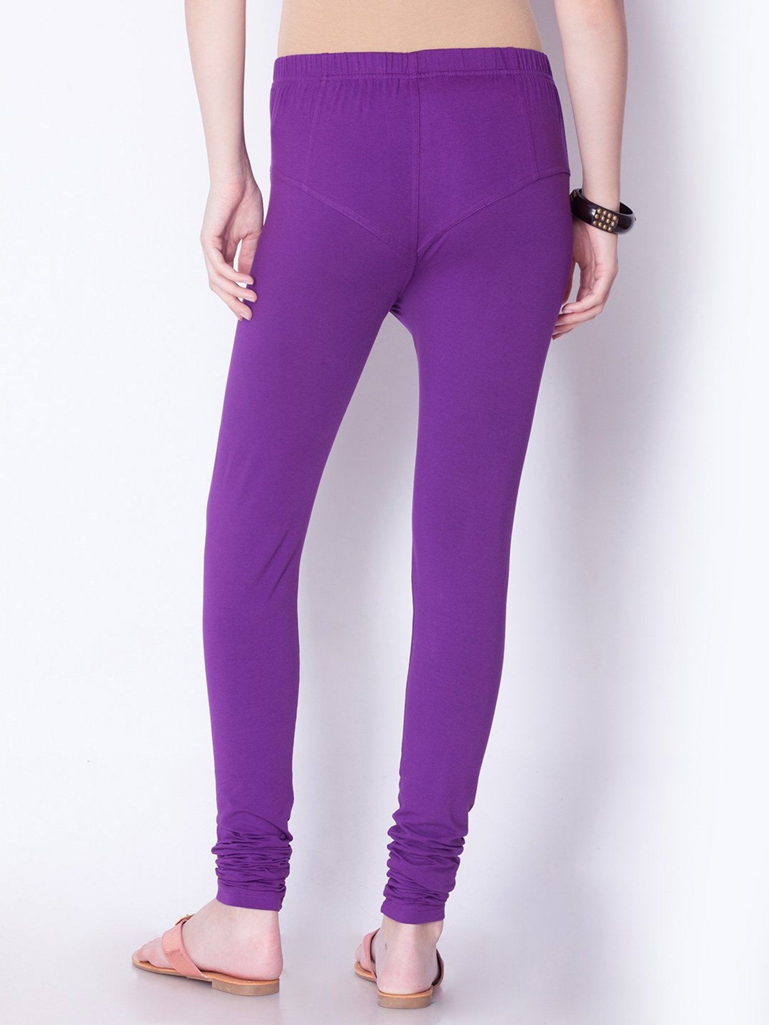 Purple Color Stretchable And Comfortable Lycra Fabric Leggings For Ladies  Bust Size: 32 Centimeter (Cm) at Best Price in Sonbhadra | Friends Dresses