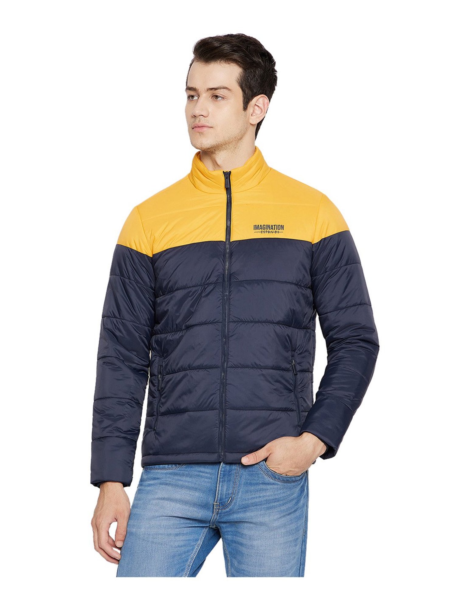Buy Octave Dark Grey Regular Fit Quilted Hooded Jacket for Men Online @  Tata CLiQ