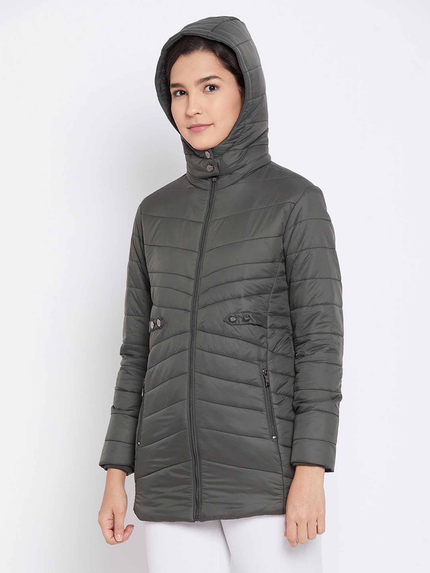 Buy Octave Black Quilted Jacket for Women Online @ Tata CLiQ