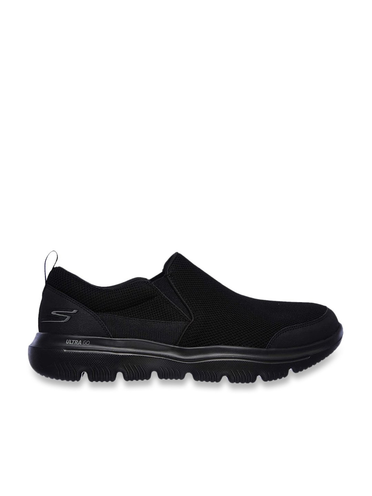 Skechers Men's GO WALK EVOLUTION ULTRA SPLIN Core Black Walking Shoes ...