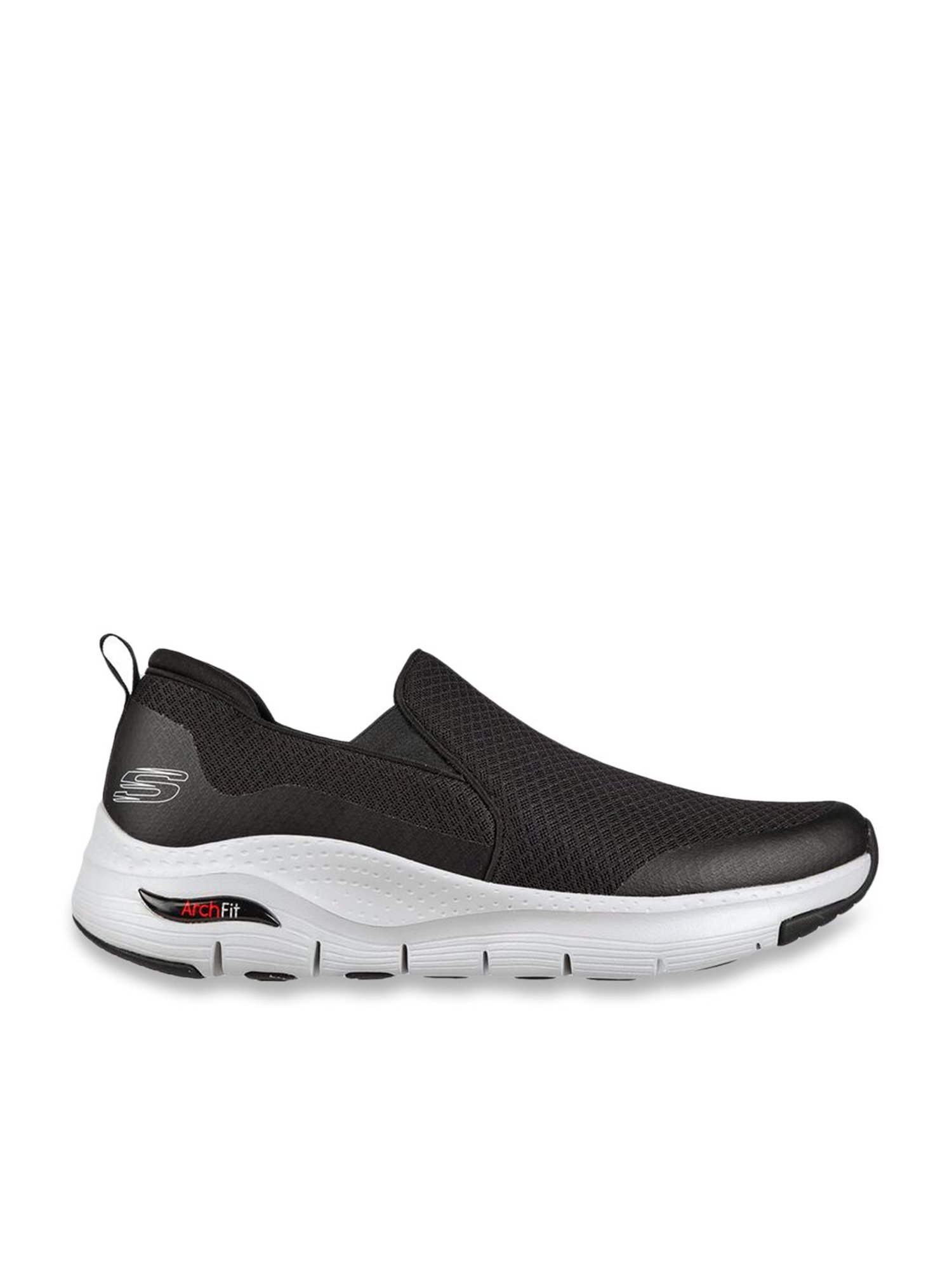 Skechers textured on sale slip-on casual shoes