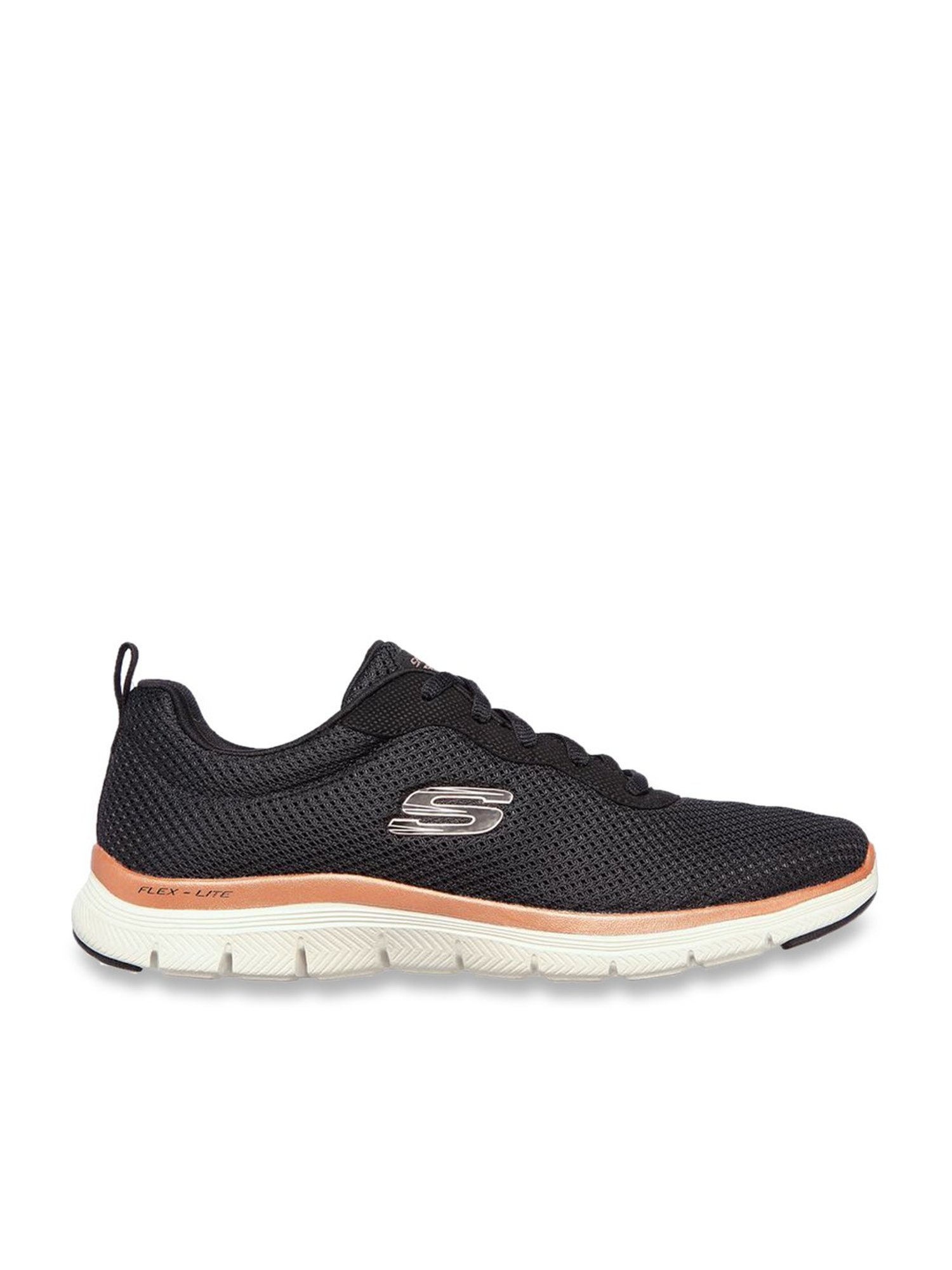 Black and shop rose gold skechers