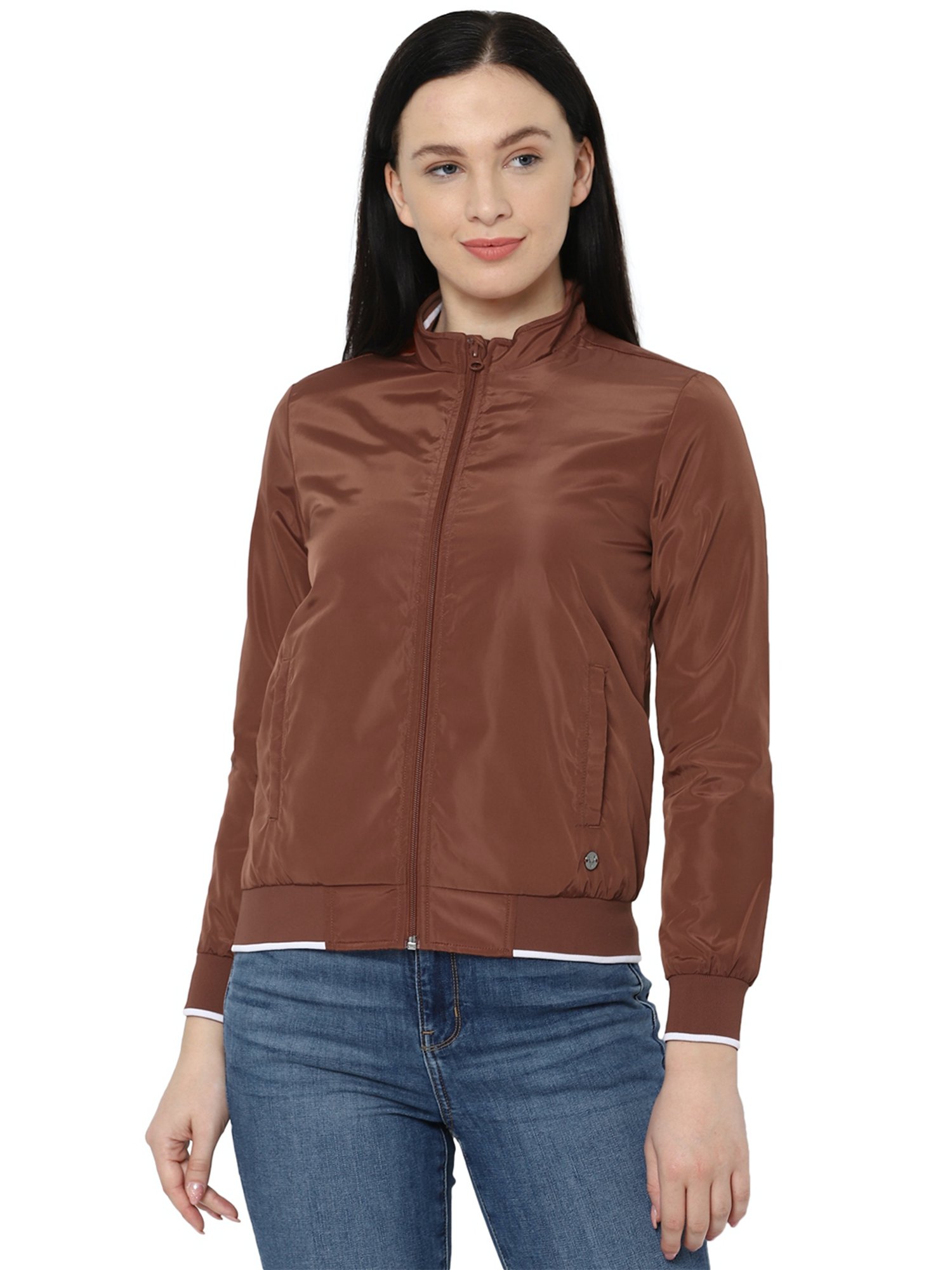 Buy Pink Jackets & Coats for Women by ALLEN SOLLY Online | Ajio.com