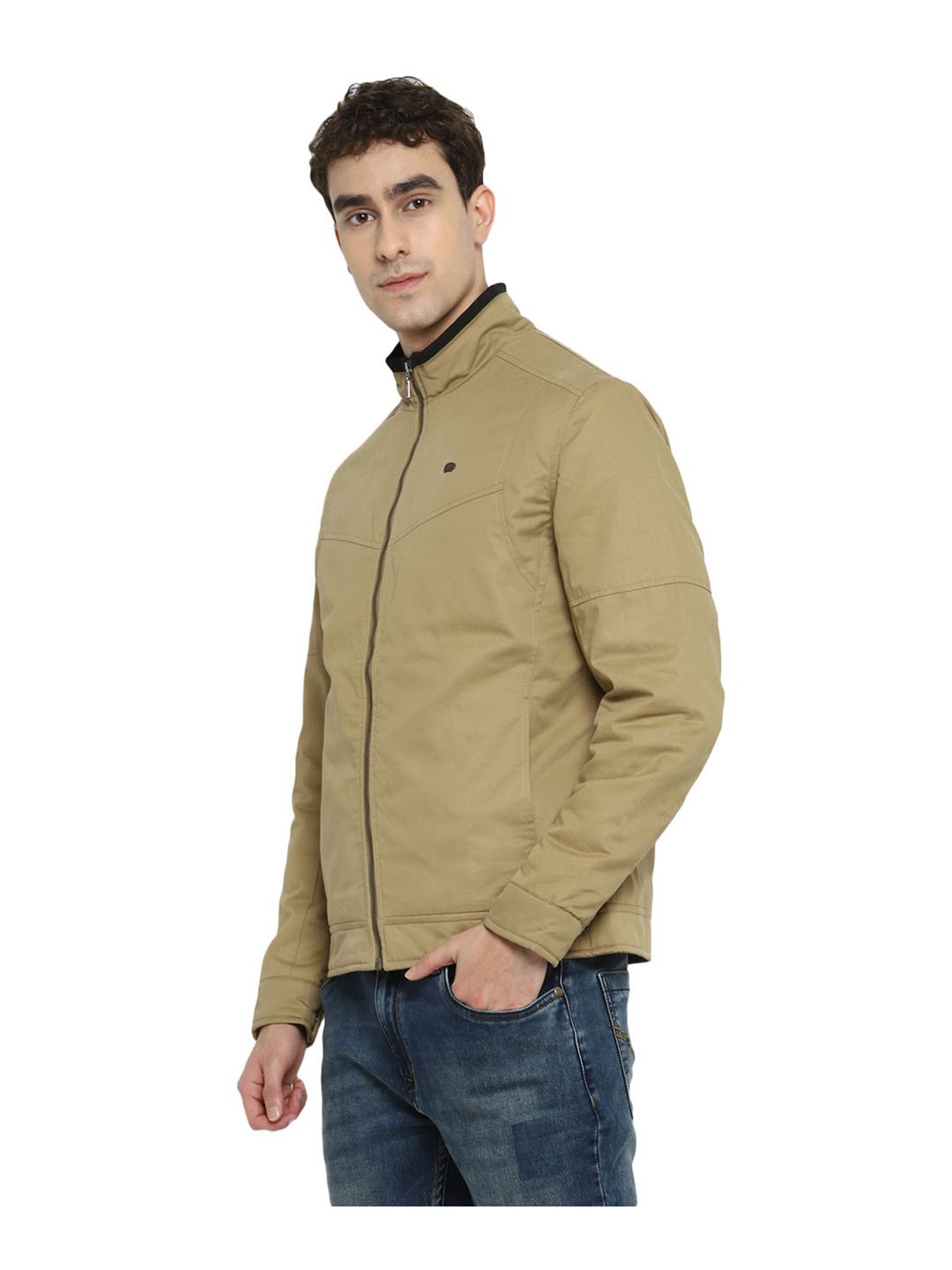 Buy Cantabil Men Khaki Jacket (MJKT00080_KHAKI_M) at Amazon.in
