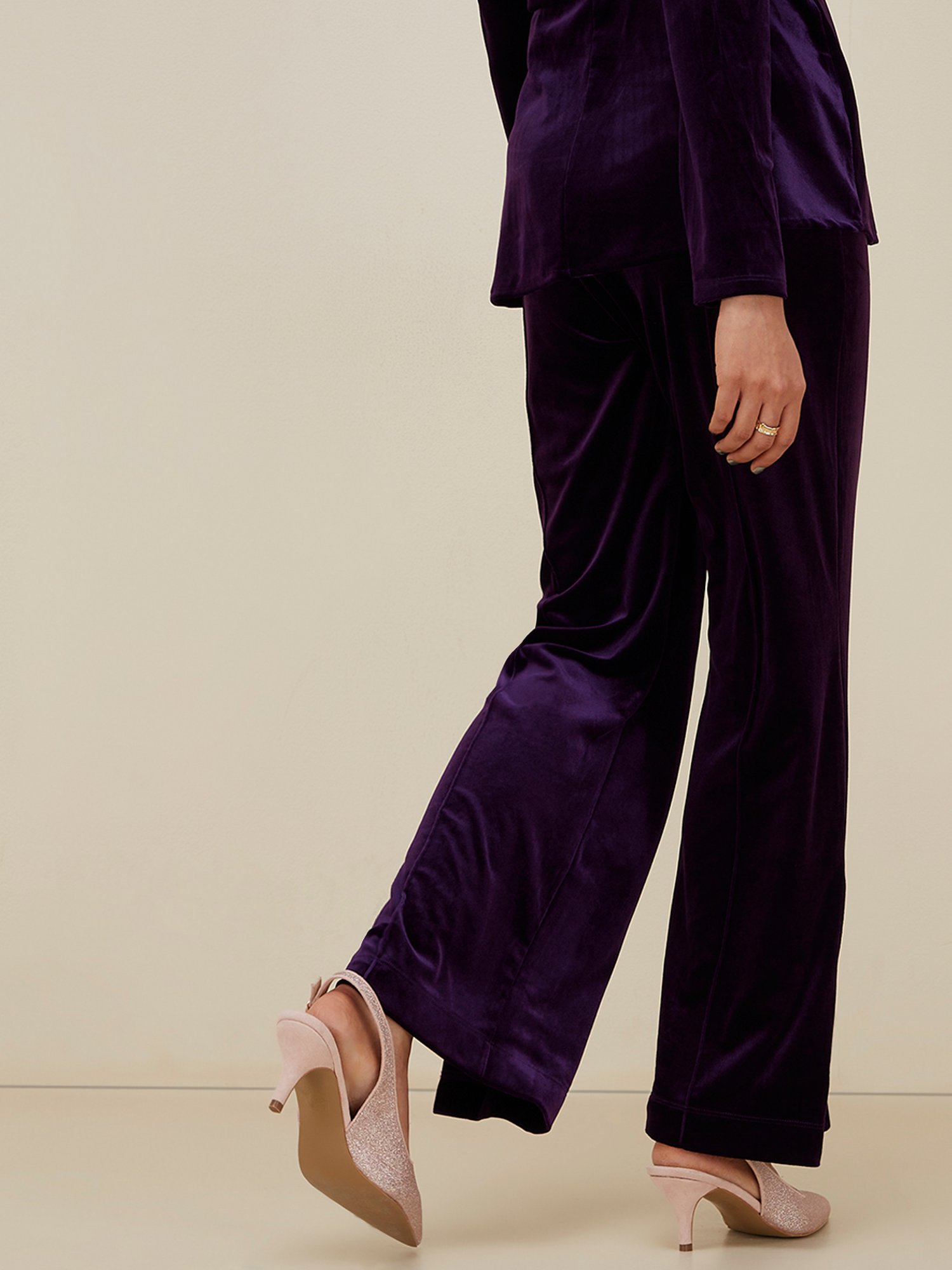 Purple Velvet Trousers  Annies Ibiza