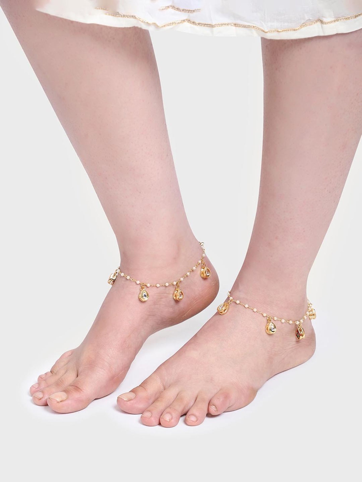 Buy Fabindia Gold Plated Anklet Online At Best Price Tata CLiQ