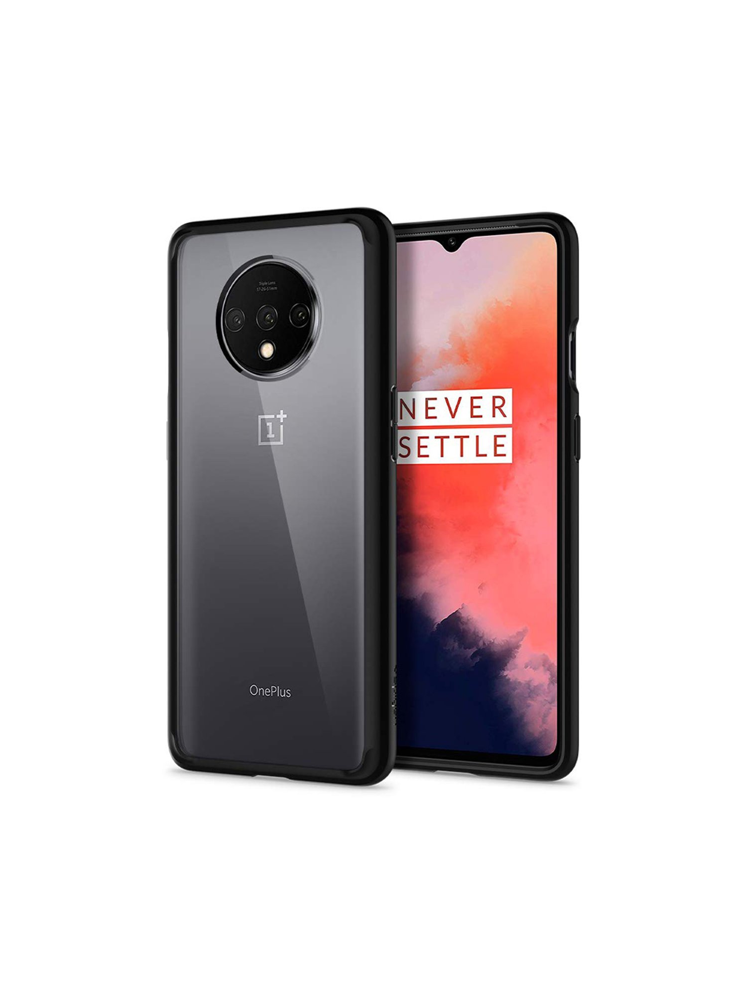 oneplus 7t black back cover