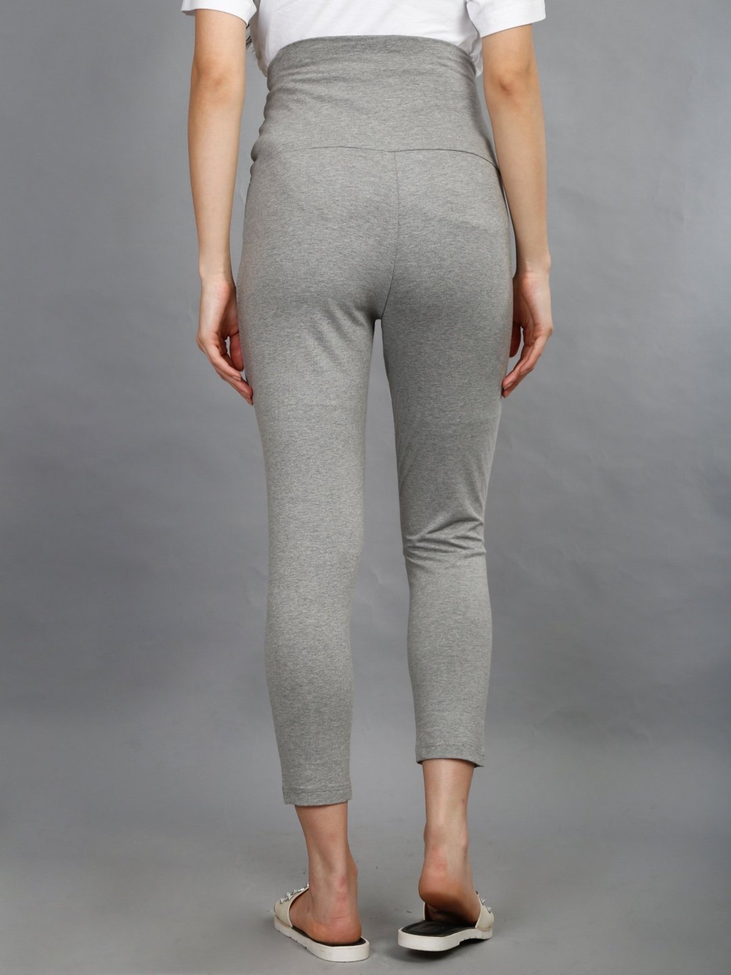 Buy The Mom Store Grey Relaxed Fit Leggings for Women Online @ Tata CLiQ