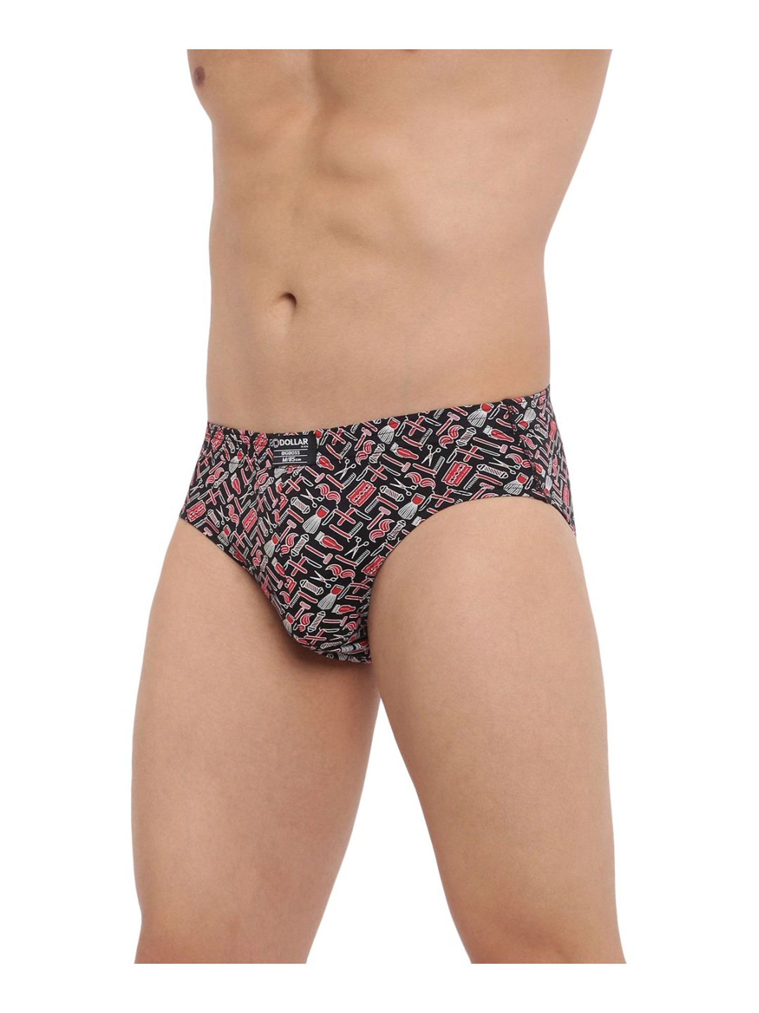 Buy Dollar Bigboss Assorted Color Cotton Printed Briefs (Pack Of 2