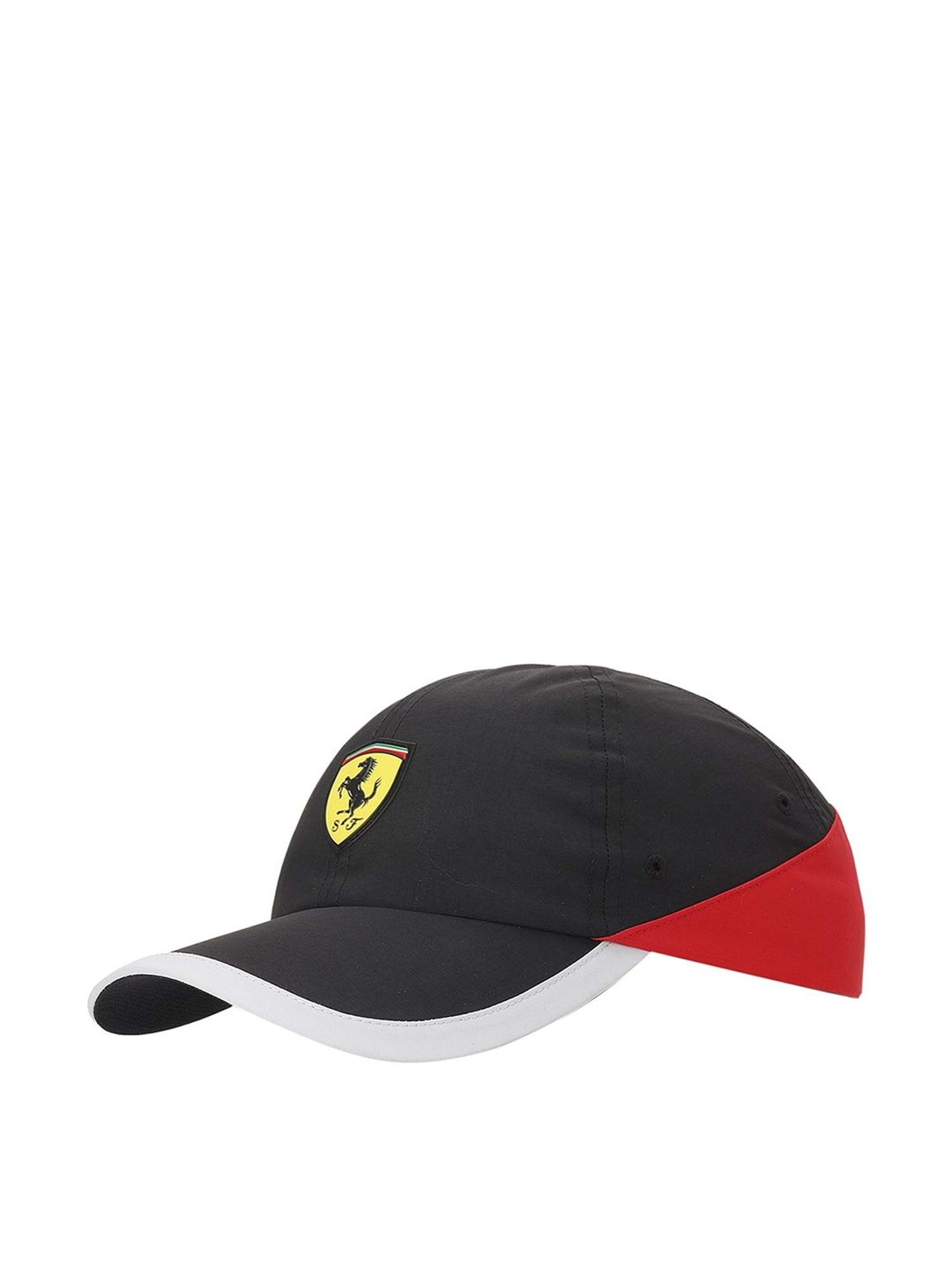 escarabajo descuento Muy lejos Buy Puma Ferrari SPTWR Race Black & Red Color Block Baseball Cap Online At  Best Price @ Tata CLiQ