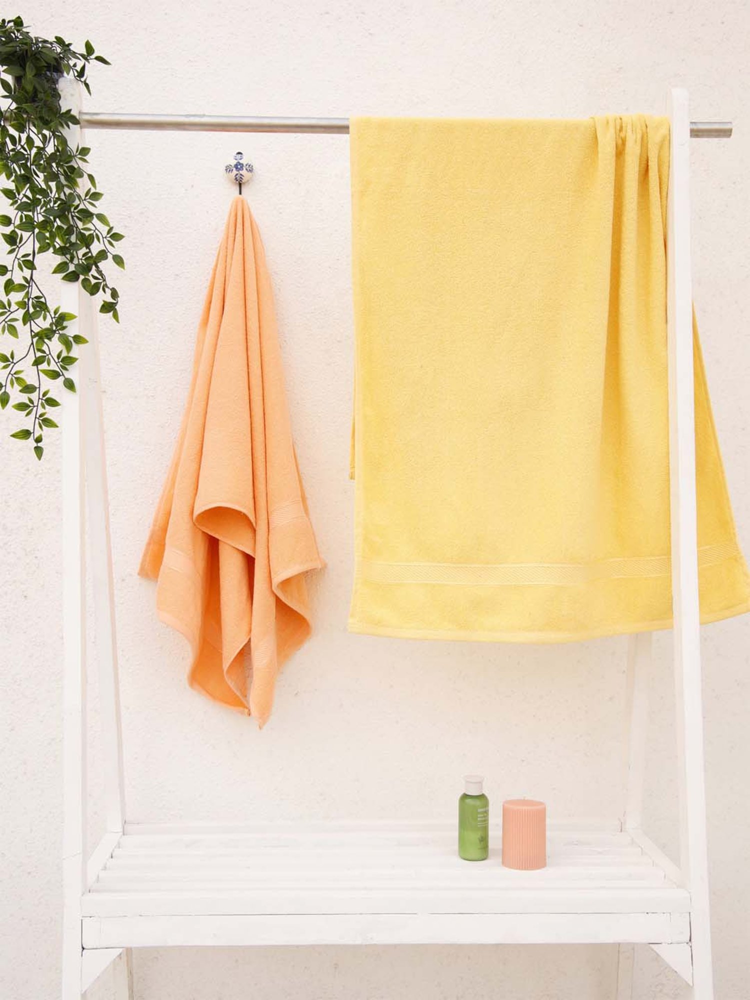 Couple of bath towels - Asti - Yellow