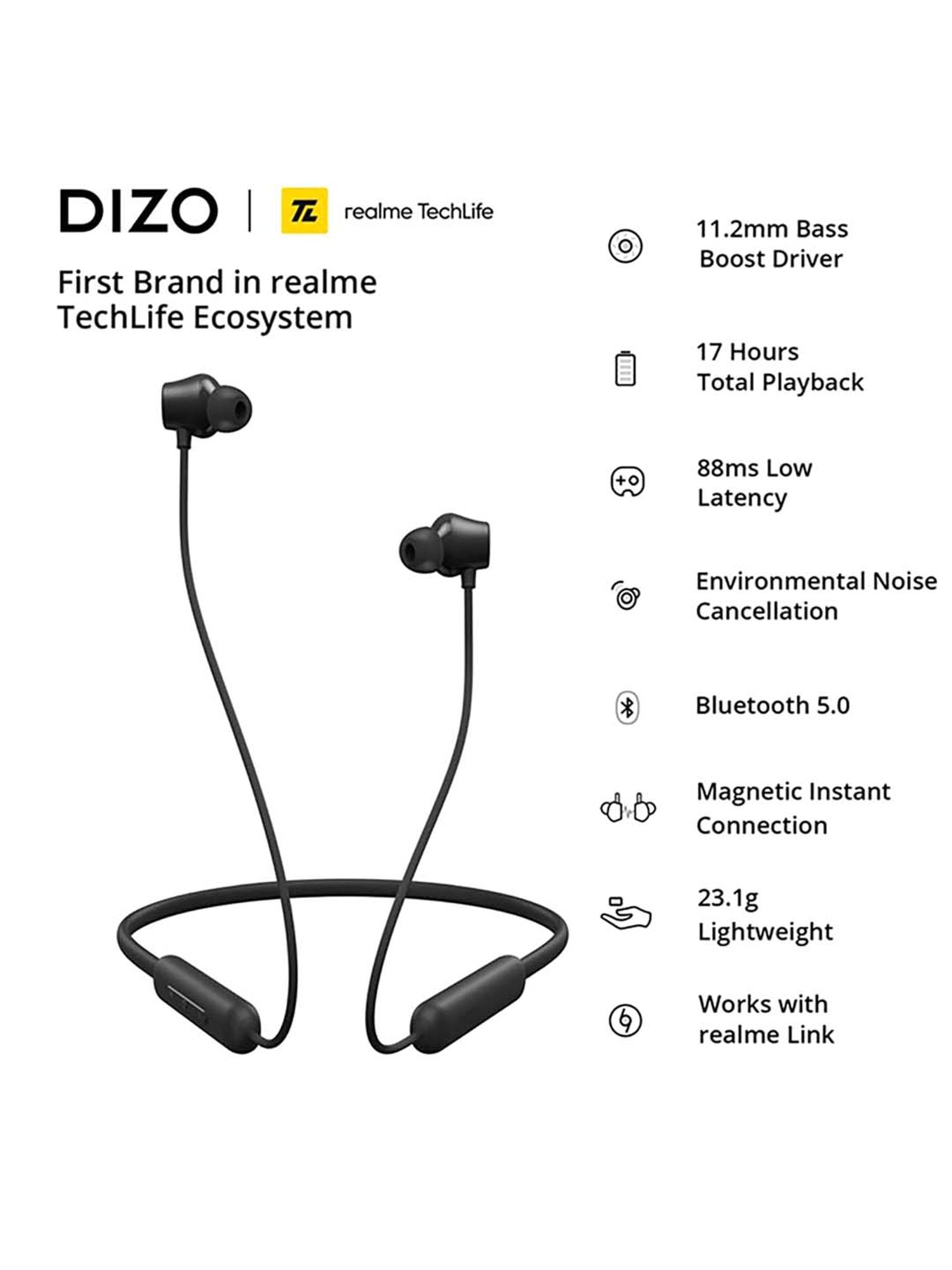 dizo by realme techlife wireless