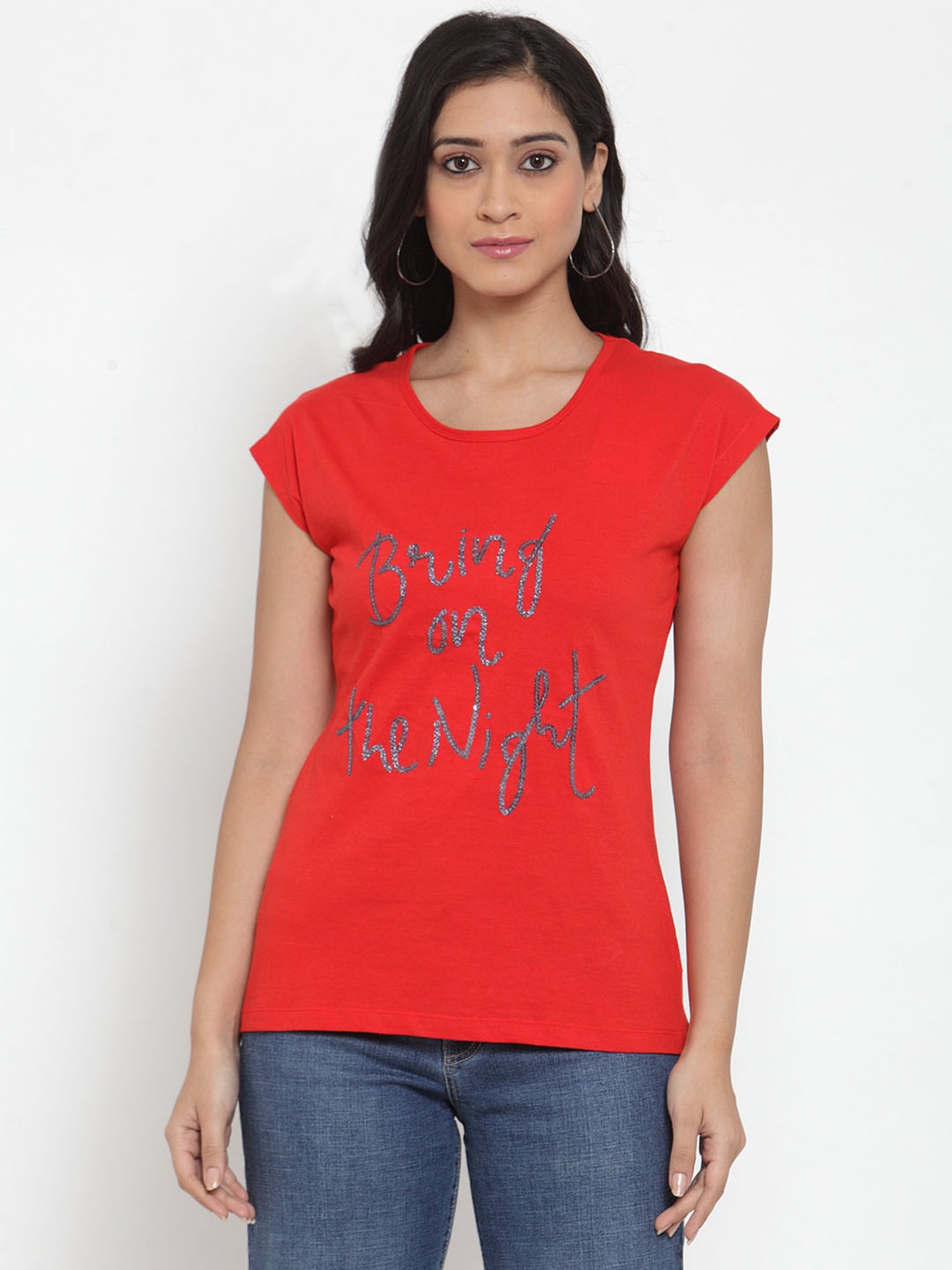 Buy Crozo By Cantabil Red Printed T 