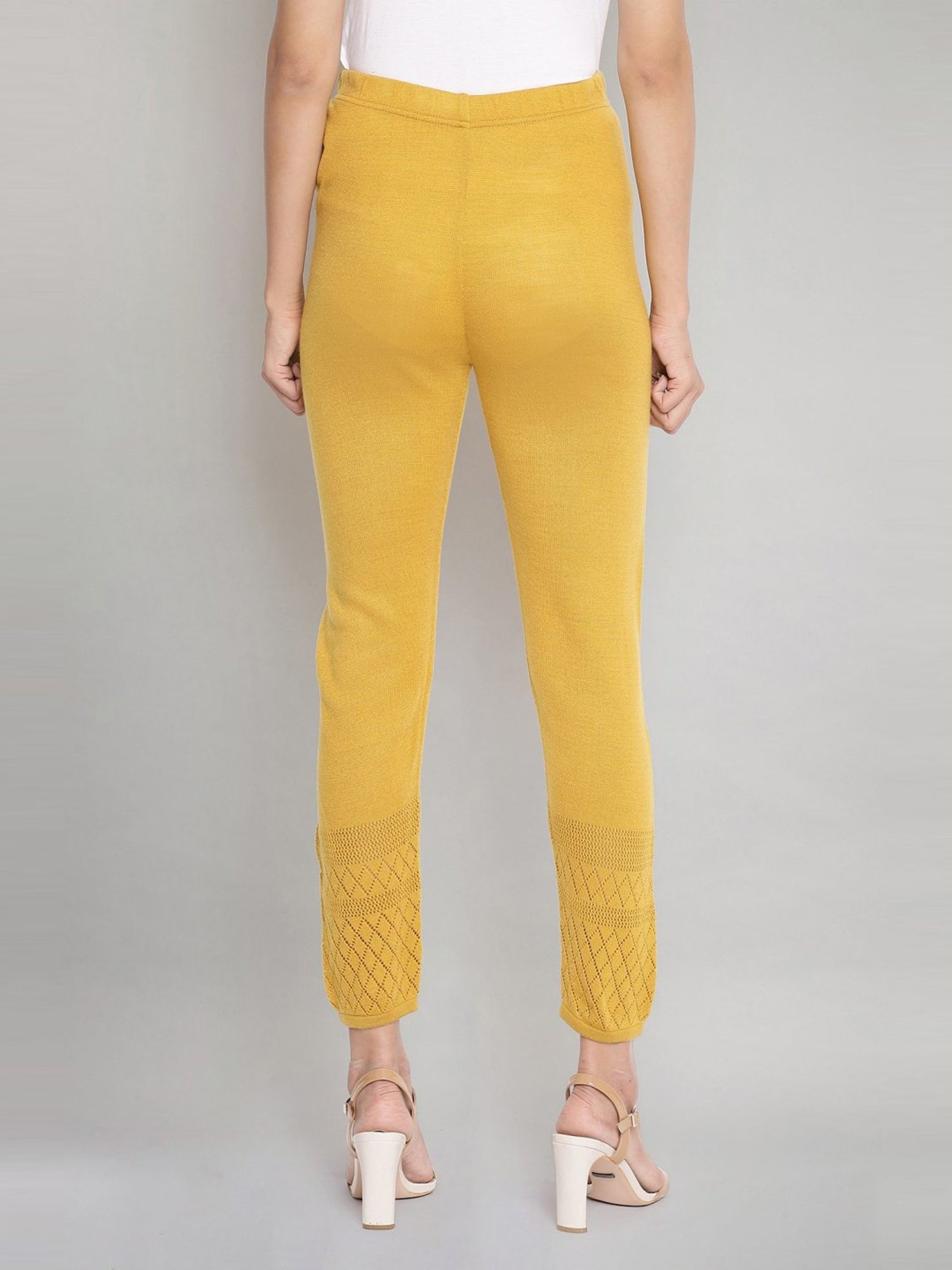 Buy Aurelia Yellow Regular Fit Leggings for Women Online @ Tata CLiQ