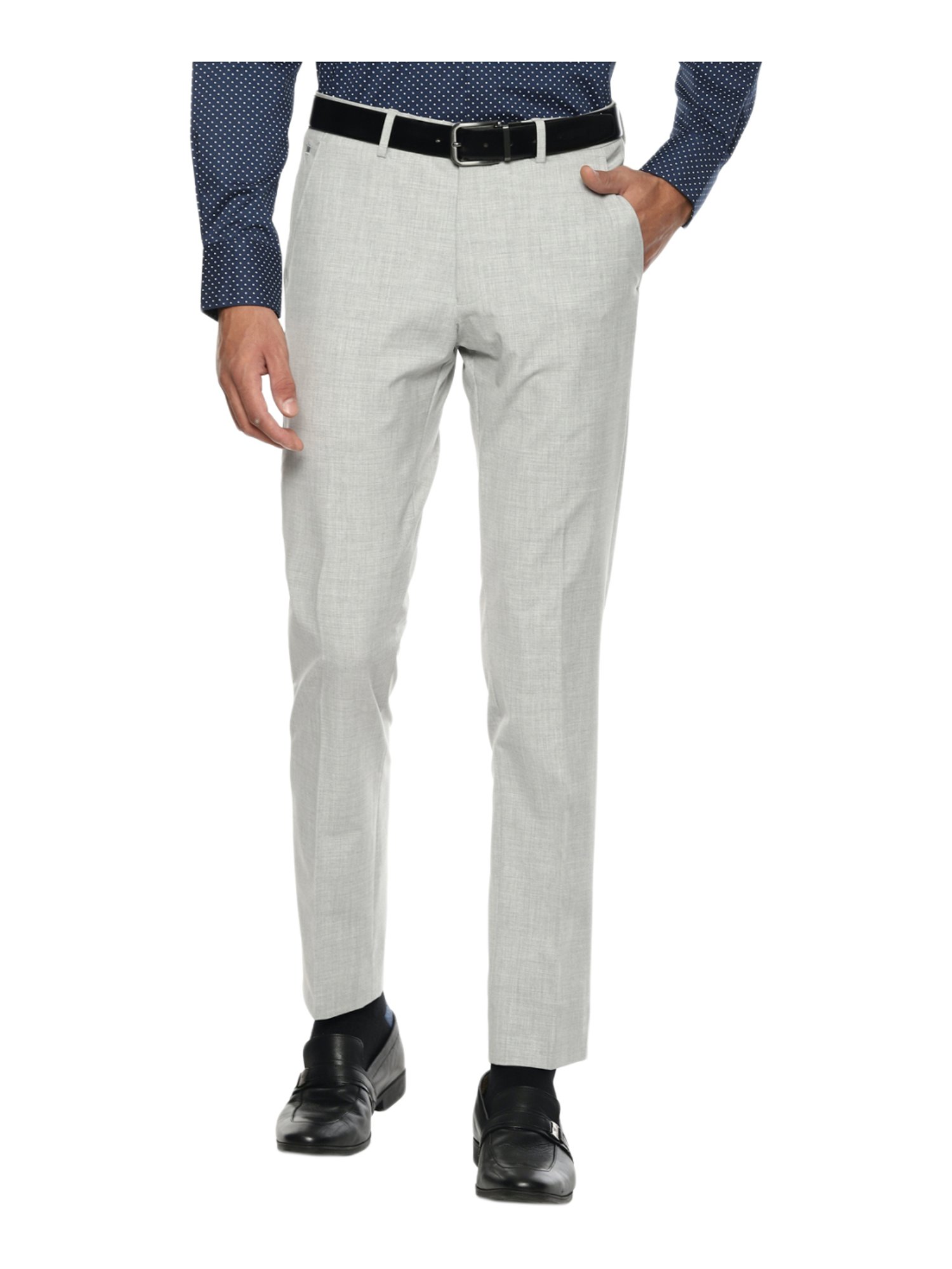 Buy Louis Philippe Grey Trousers Online - 769452 | Louis Philippe