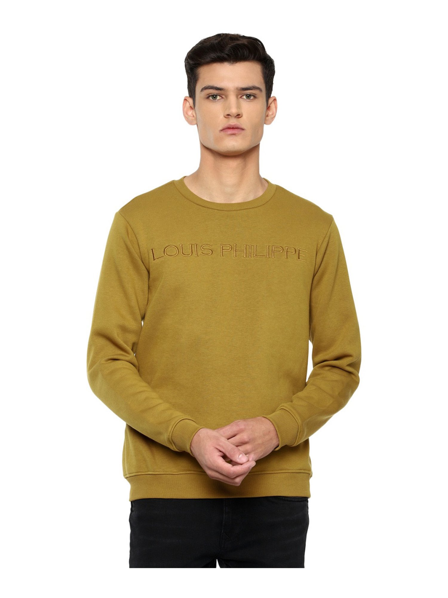 Buy Louis Philippe Sport White Cotton Sweatshirt for Men Online @ Tata CLiQ