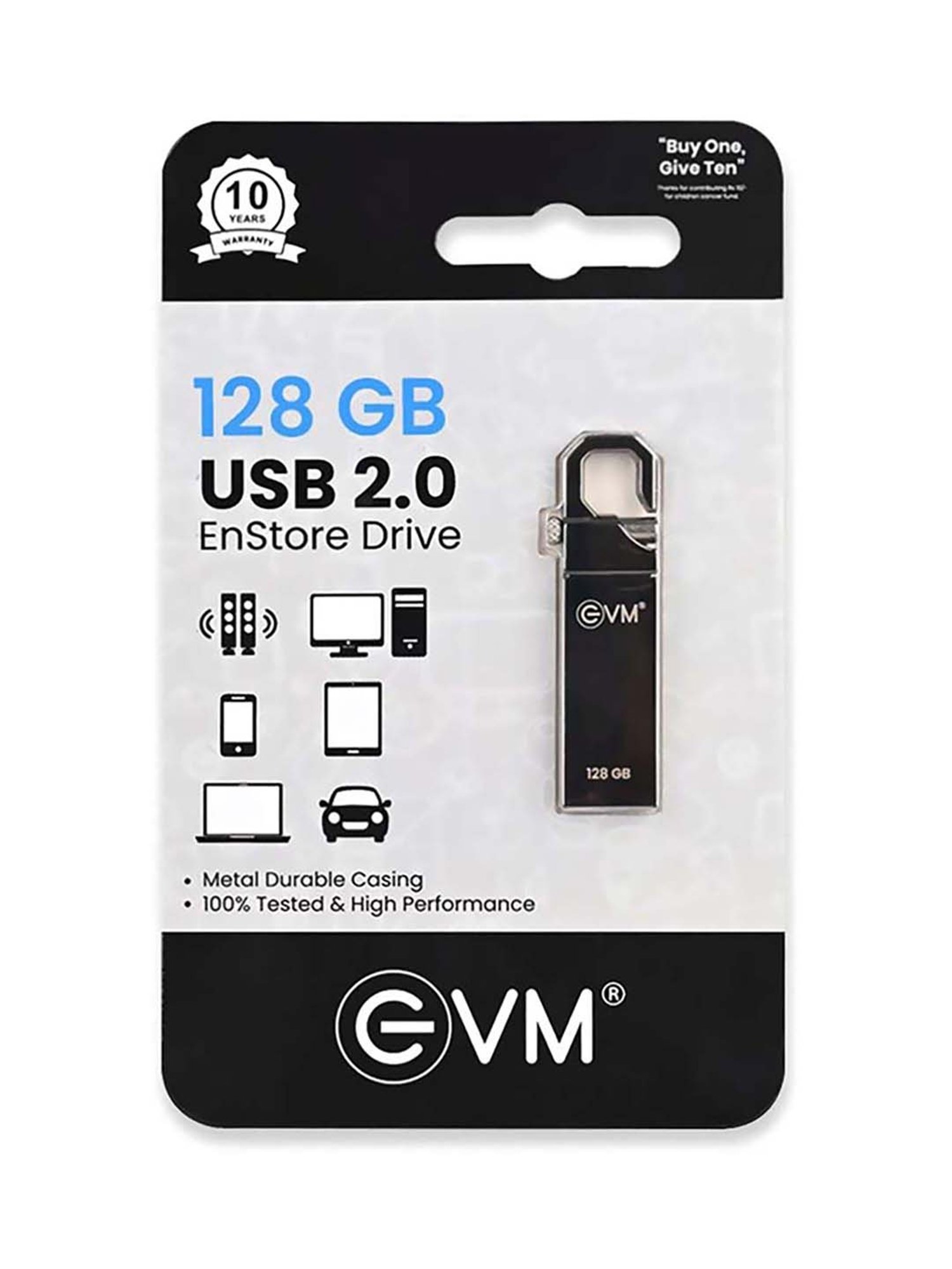 Buy EVM EVMPD/128GB 128GB USB 2.0 Pendrive Online At Best Price @ Tata CLiQ
