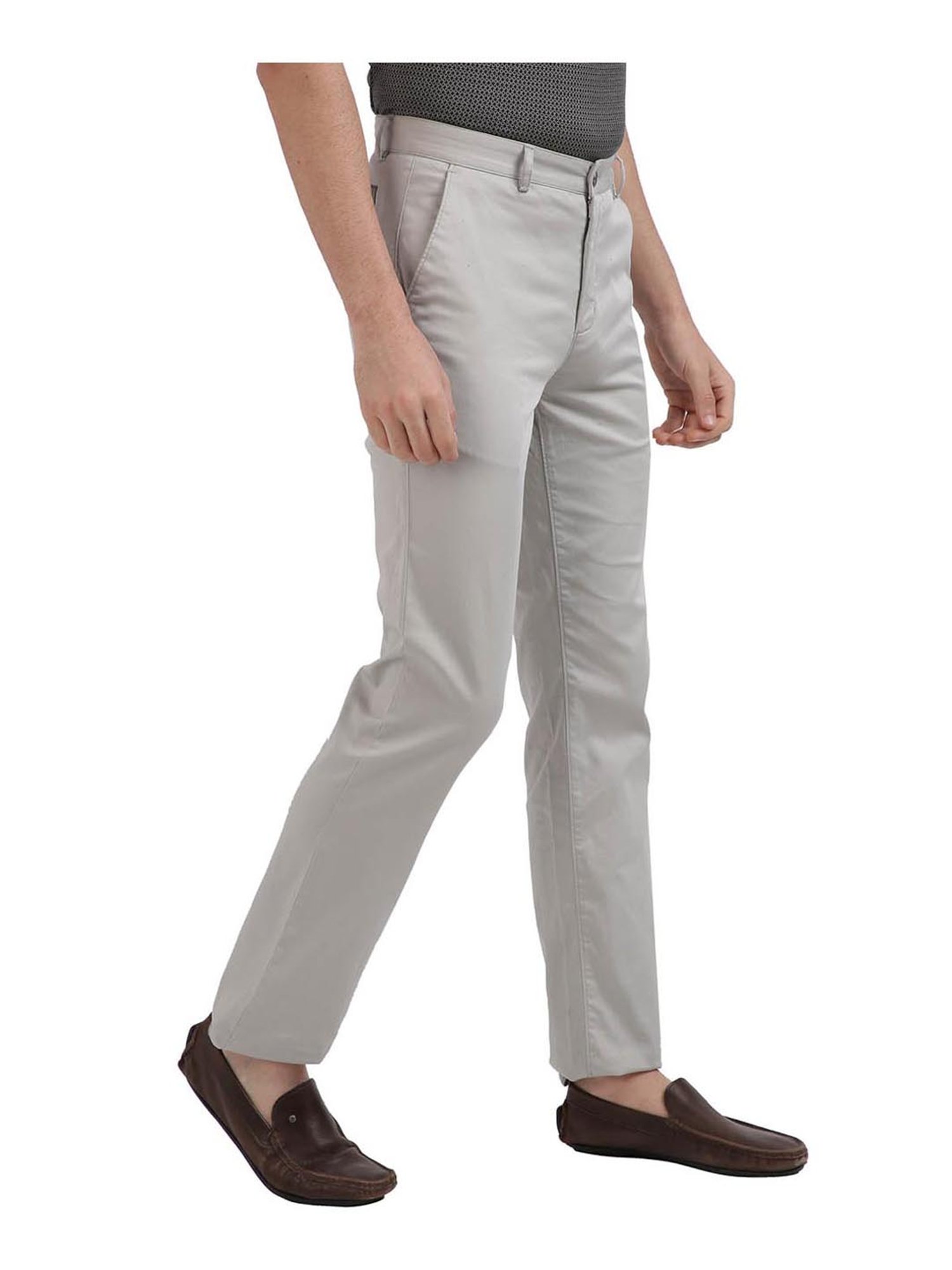 Buy ColorPlus Men Beige Solid Tapered fit Regular trousers Online at Low  Prices in India  Paytmmallcom