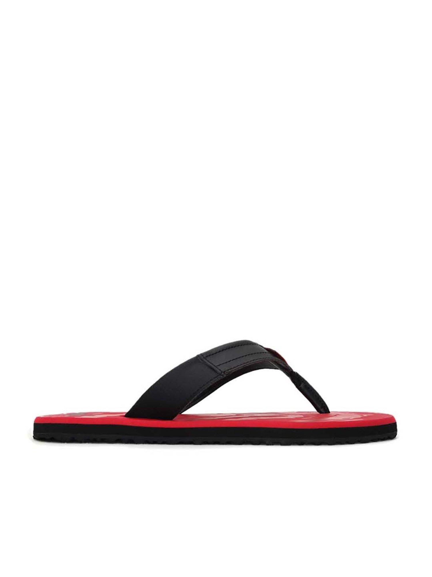 Buy Puma Men s Oleum Reload IDP Black Red Flip Flops for Men at