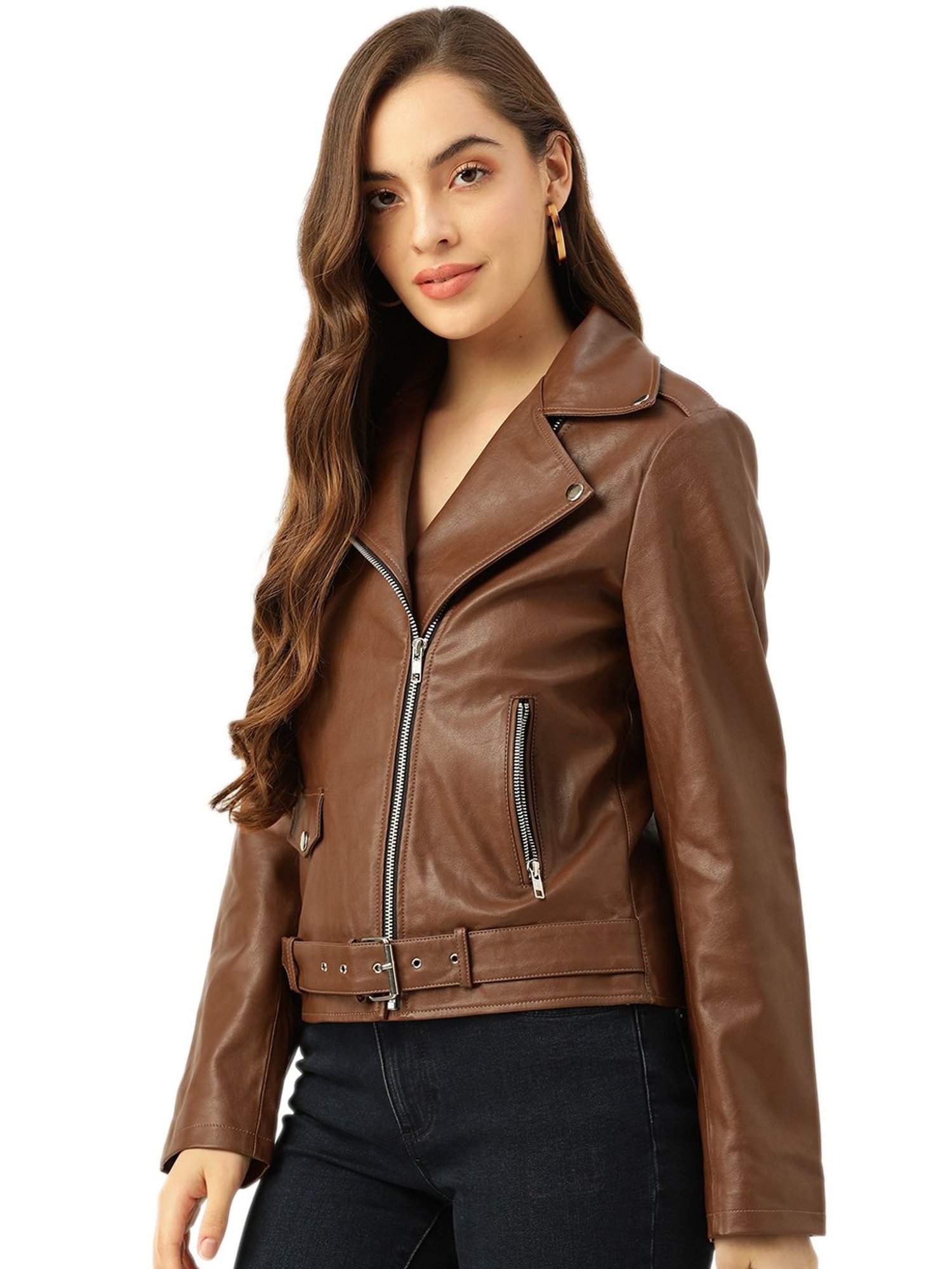 Suede Leather Jacket for Women / Brown Suede Leather Jacket for Women /  Brown Biker Style Suede Leather Jacket - Etsy