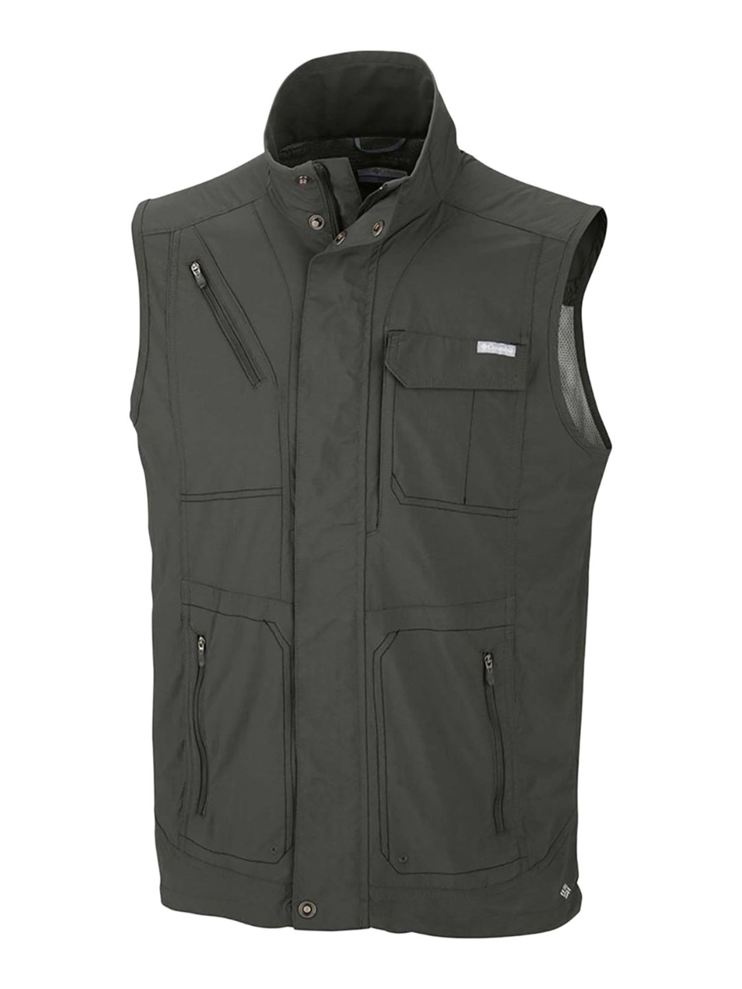 ジャケット・アウター CTHY REBUILDING STANDCOLLAR VEST Buy Columbia Beige Sleeveless Nylon Jacket for Men's Online @ Tata