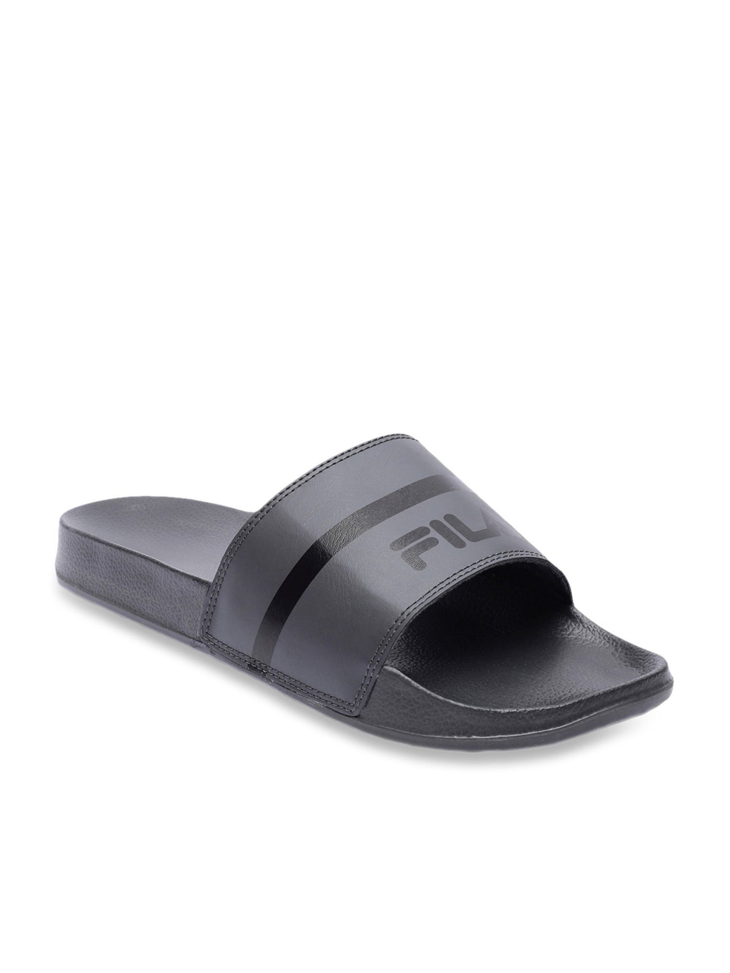 Buy Fila Men s BARKON Grey Slides for Men at Best Price Tata CLiQ