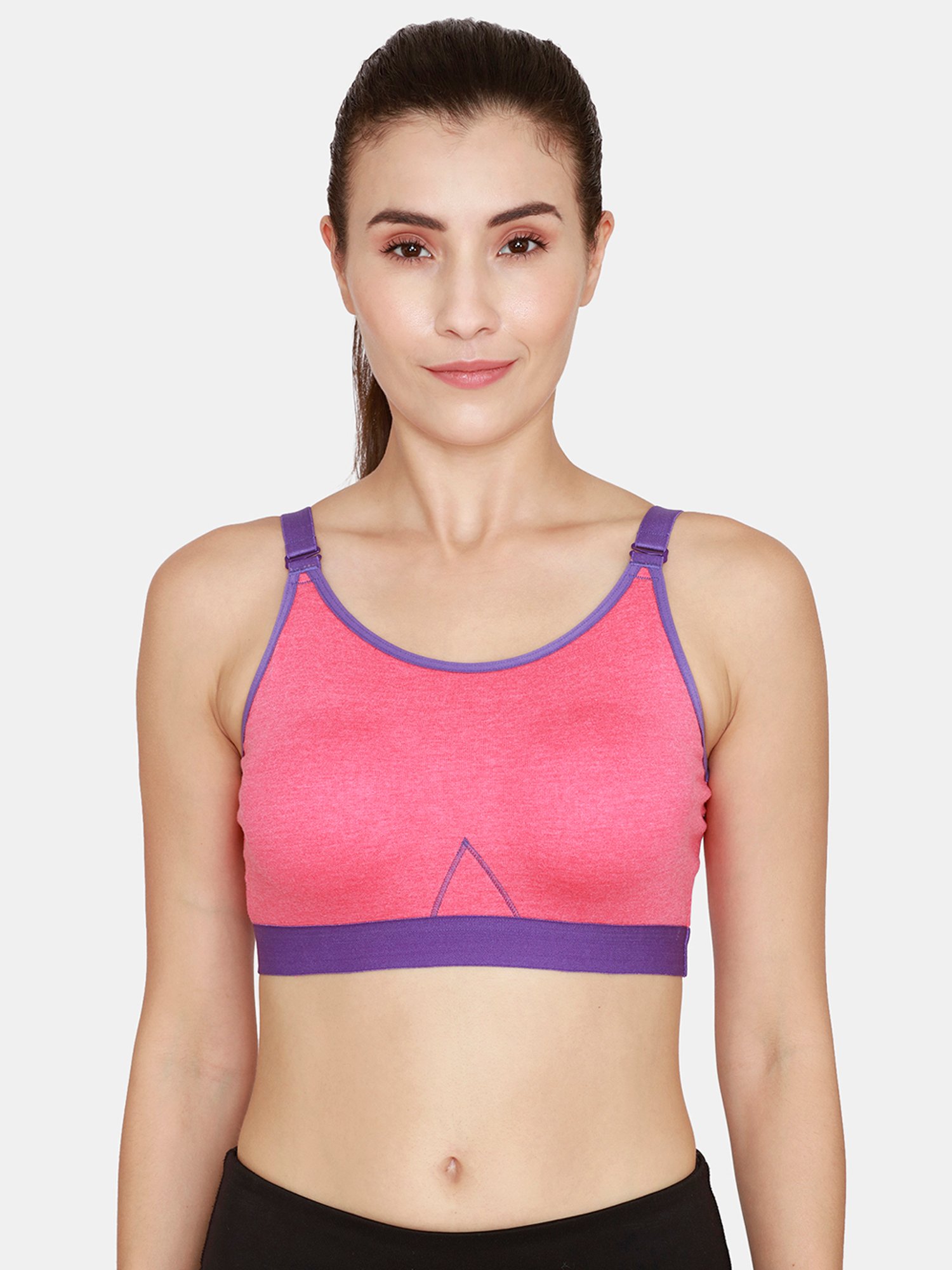 Buy Rosaline by Zivame Pista Green Non-wired Non-padded Sports Bra for  Women Online @ Tata CLiQ