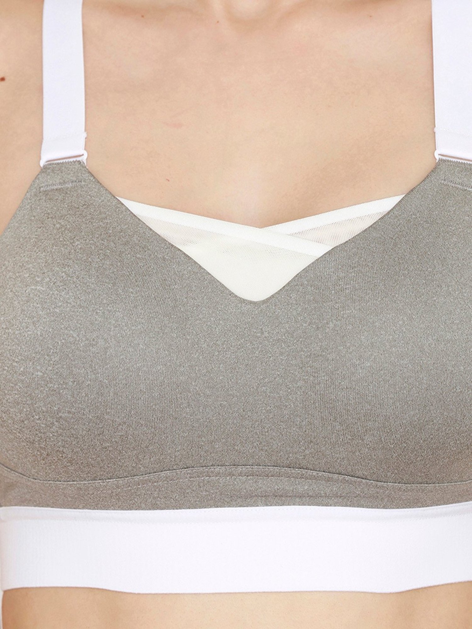 Zelocity by Zivame Grey Non-Wired Sports Bra Price in India, Full  Specifications & Offers