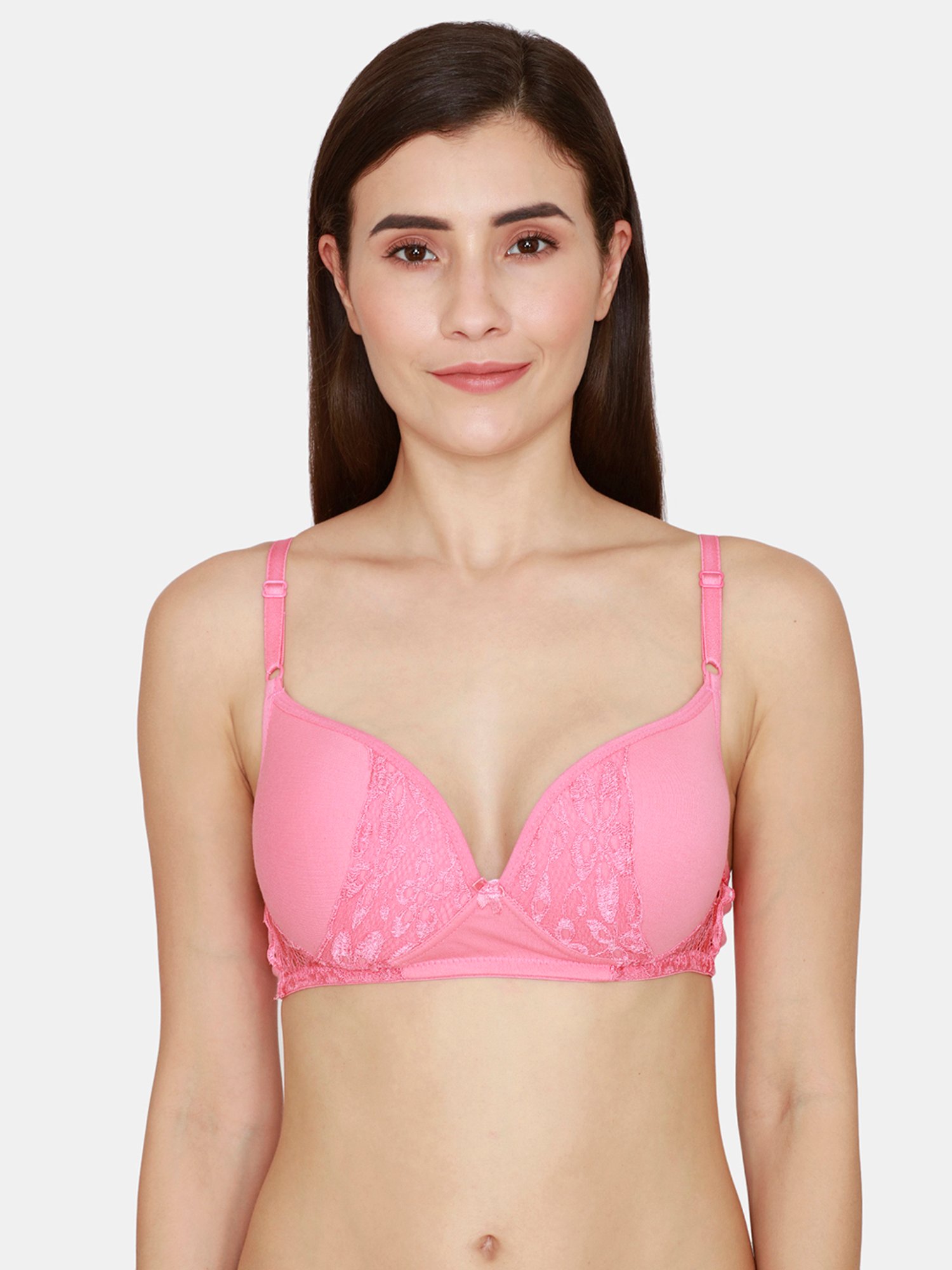 Buy Rosaline by Zivame Fuchsia Under-wired Padded T-Shirt Bra for Women  Online @ Tata CLiQ