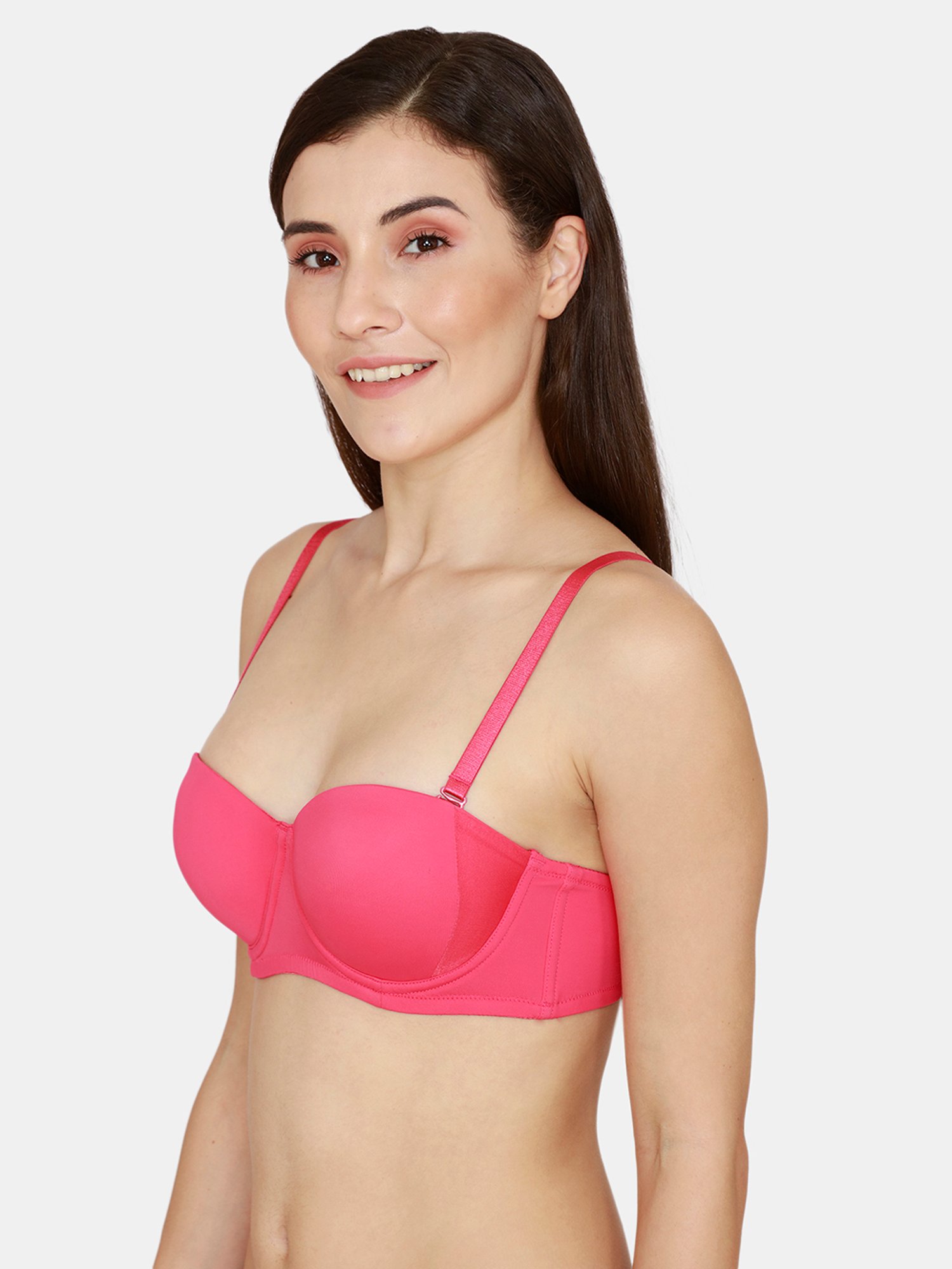 IN CARE Pink Half Coverage Non-Wired Push-Up Bra