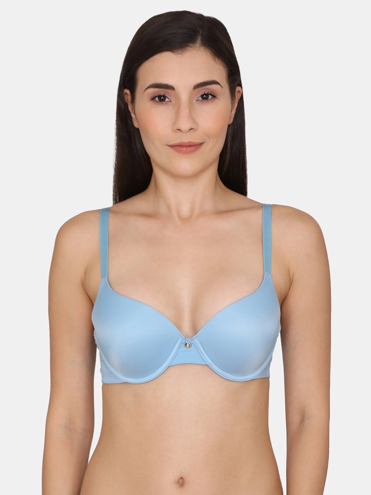 Buy Zivame Padded Under Wired Push Up Bra- Blue at Rs.484 online