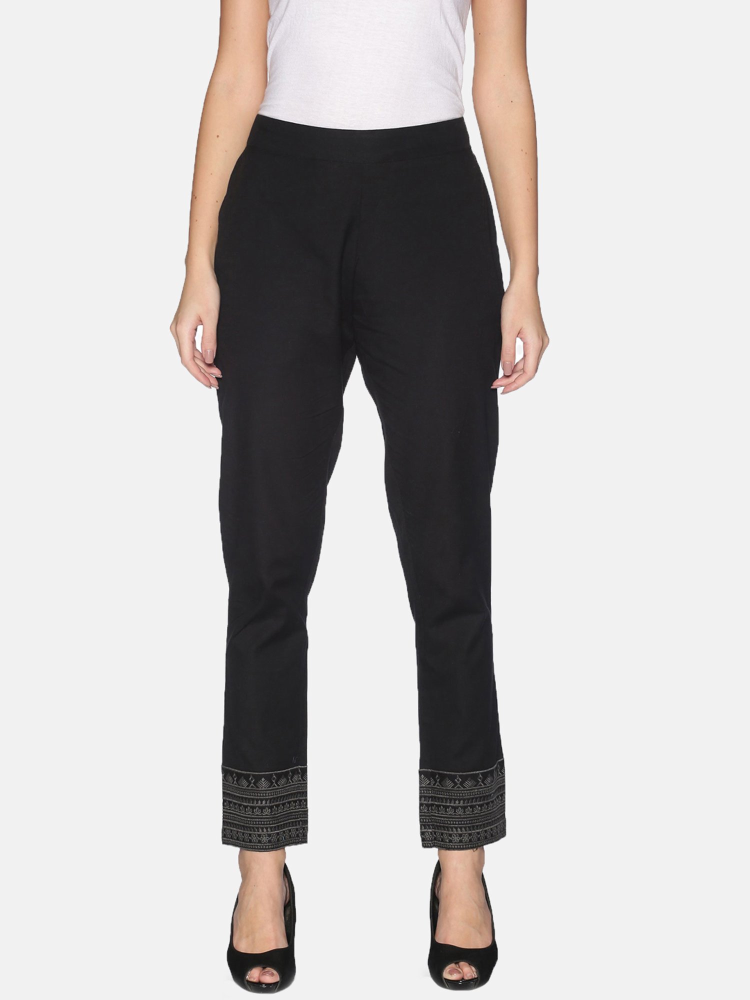 Elegant Black Denim Boot Cut Jeans For Women