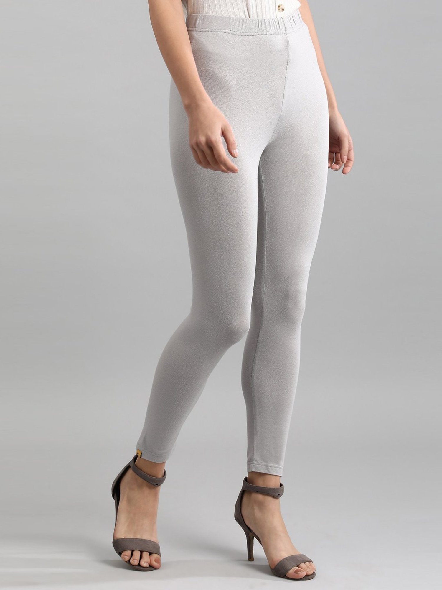Buy Go Colors Ankle Length Slim Fit Shimmer Leggings - Leggings for Women  22408302 | Myntra
