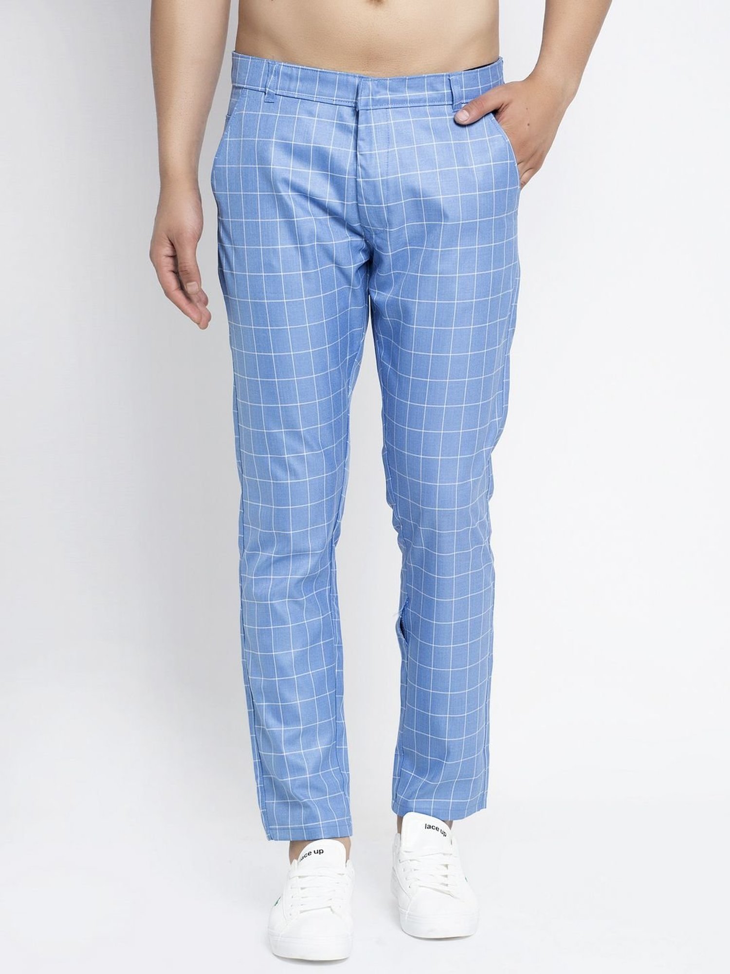 Find Imported fabric Peanut Cheks formal Trousers for men Size 28*36 by  Panzar Jeans near me | Ulhasnagar 5, Thane, Maharashtra | Anar B2B Business  App