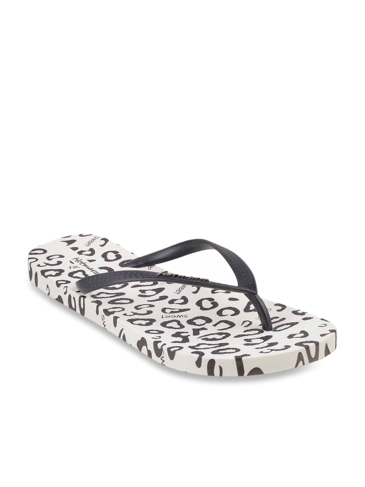 Buy Hotmarzz by Metro Women's Black \u0026 White Flip Flops for Women at Best  Price @ Tata CLiQ