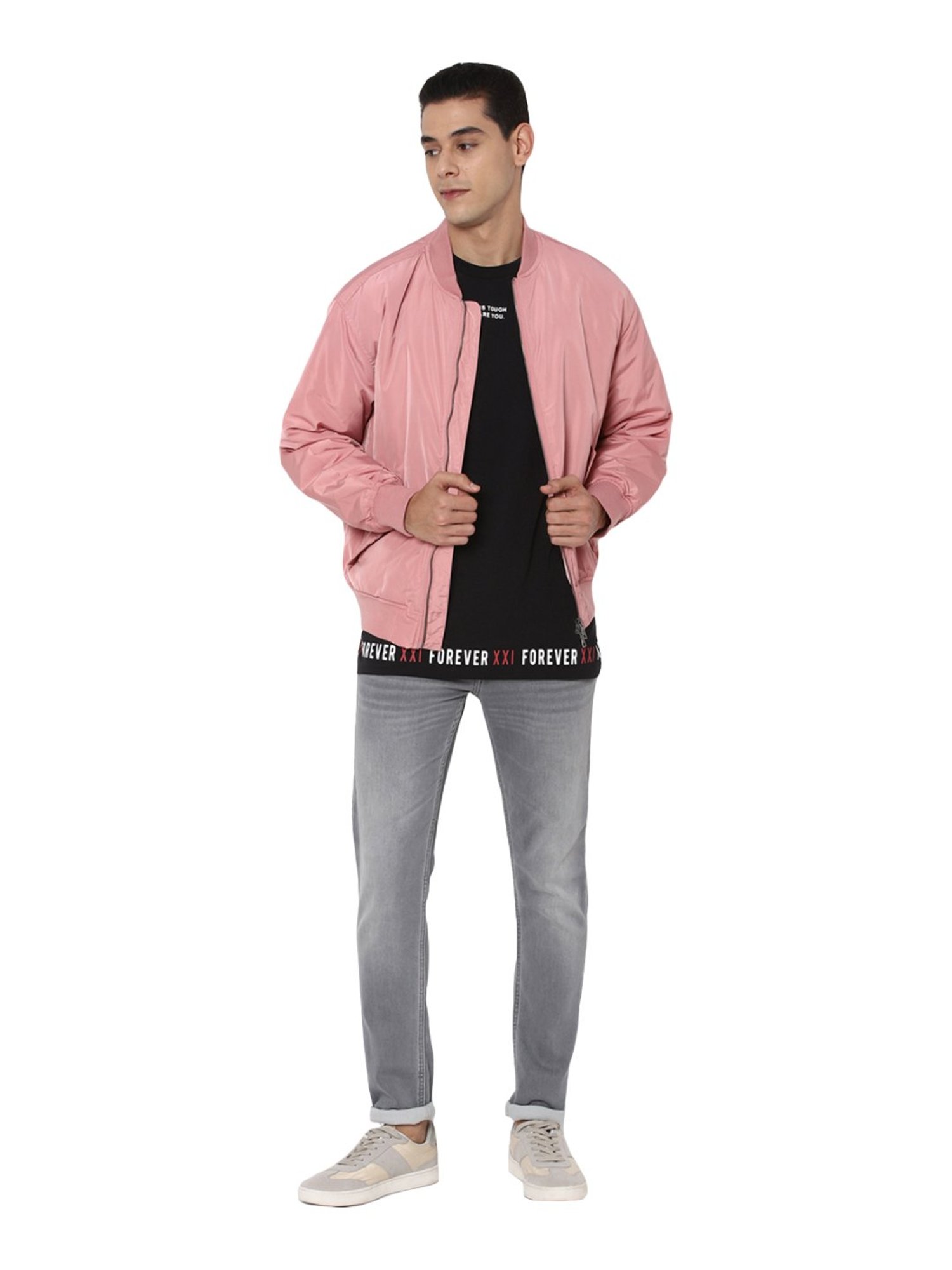 forever 21 pink jacket men