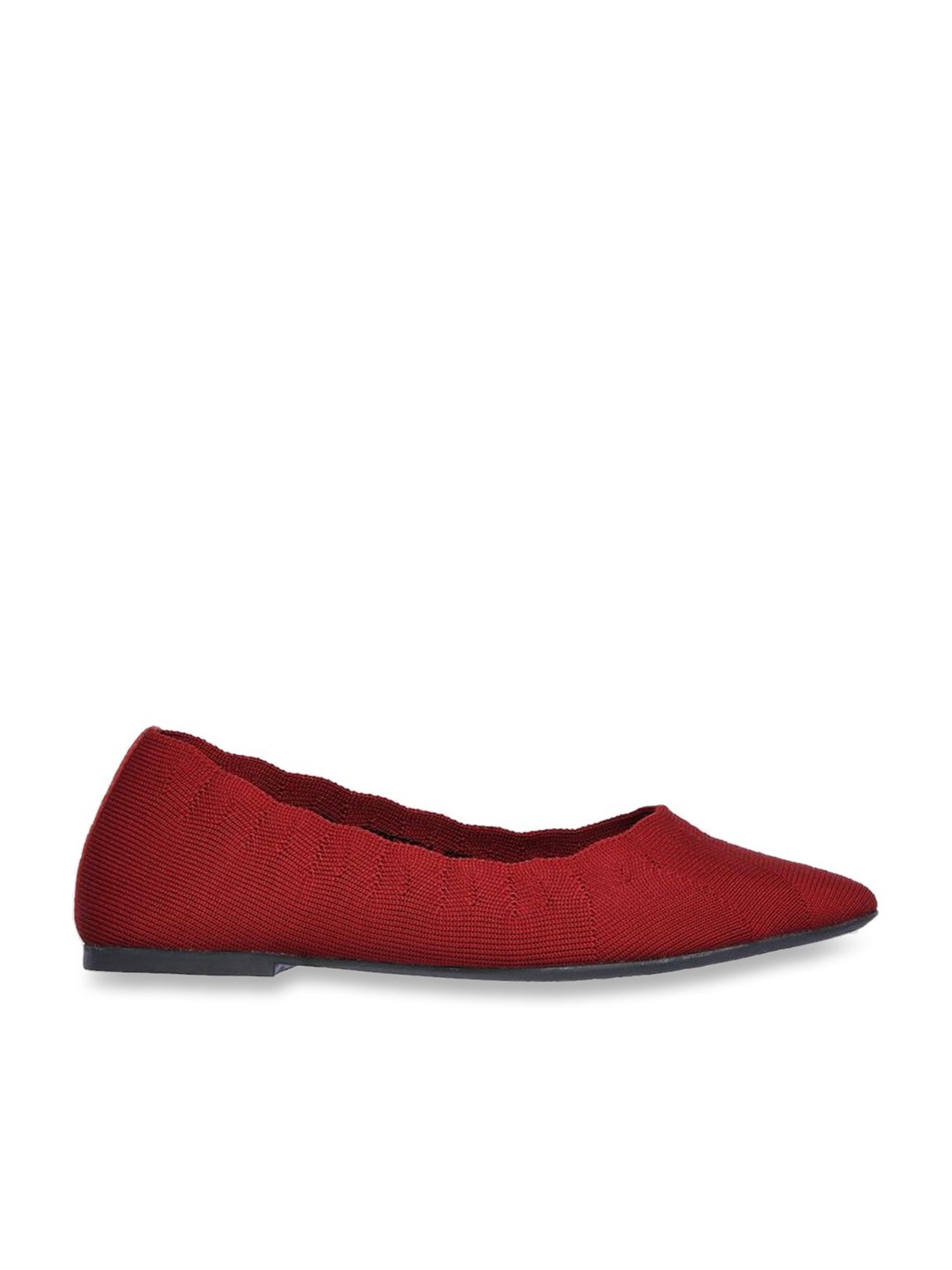 skechers red flats