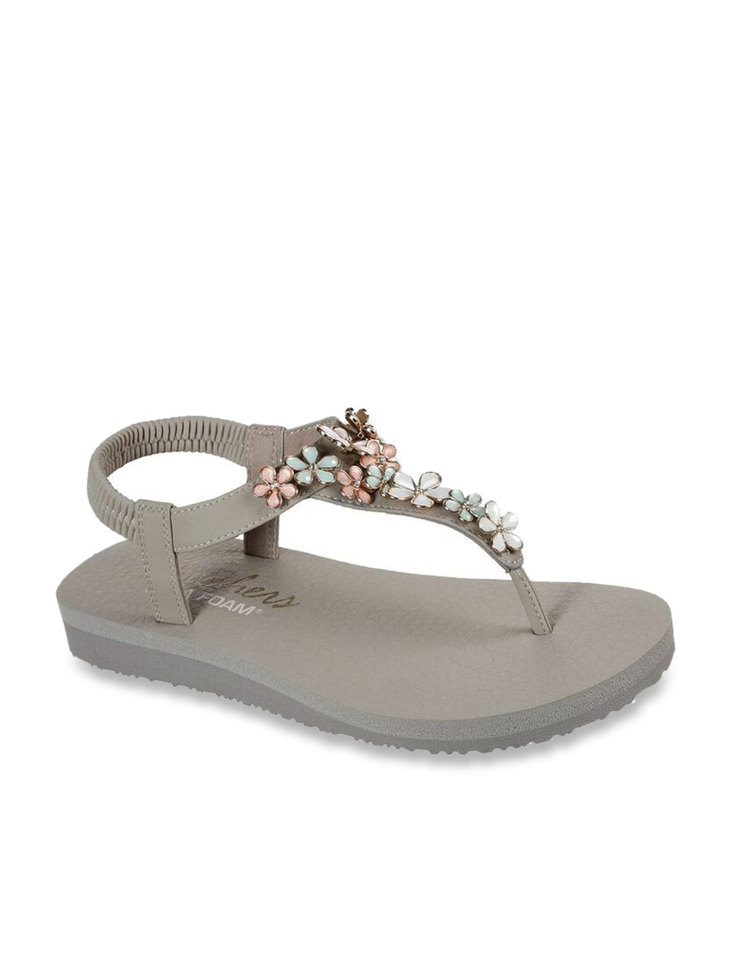 Skechers taupe online sandals