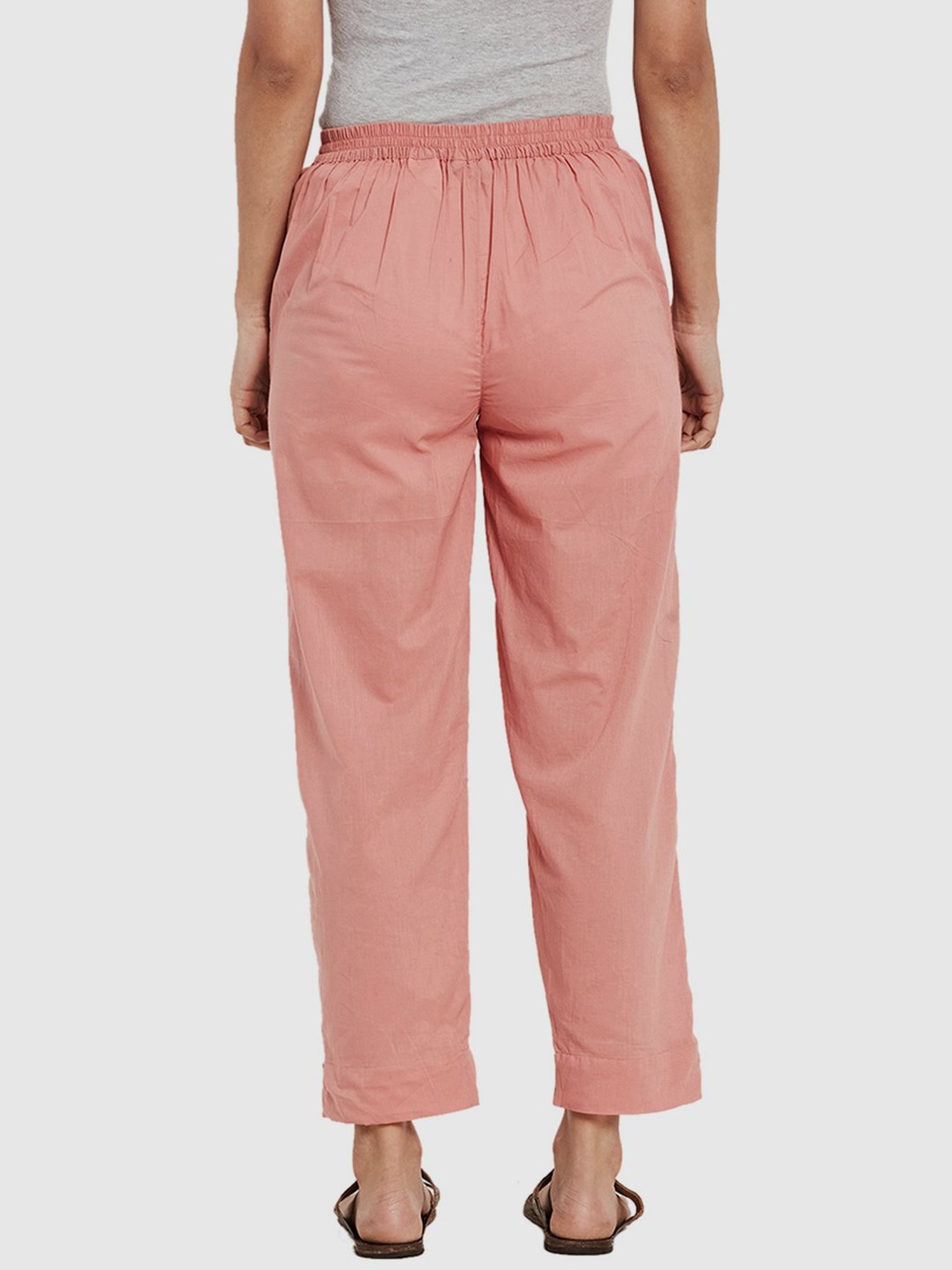 Buy Pink Linen Pants For Women Online – SandByShirin