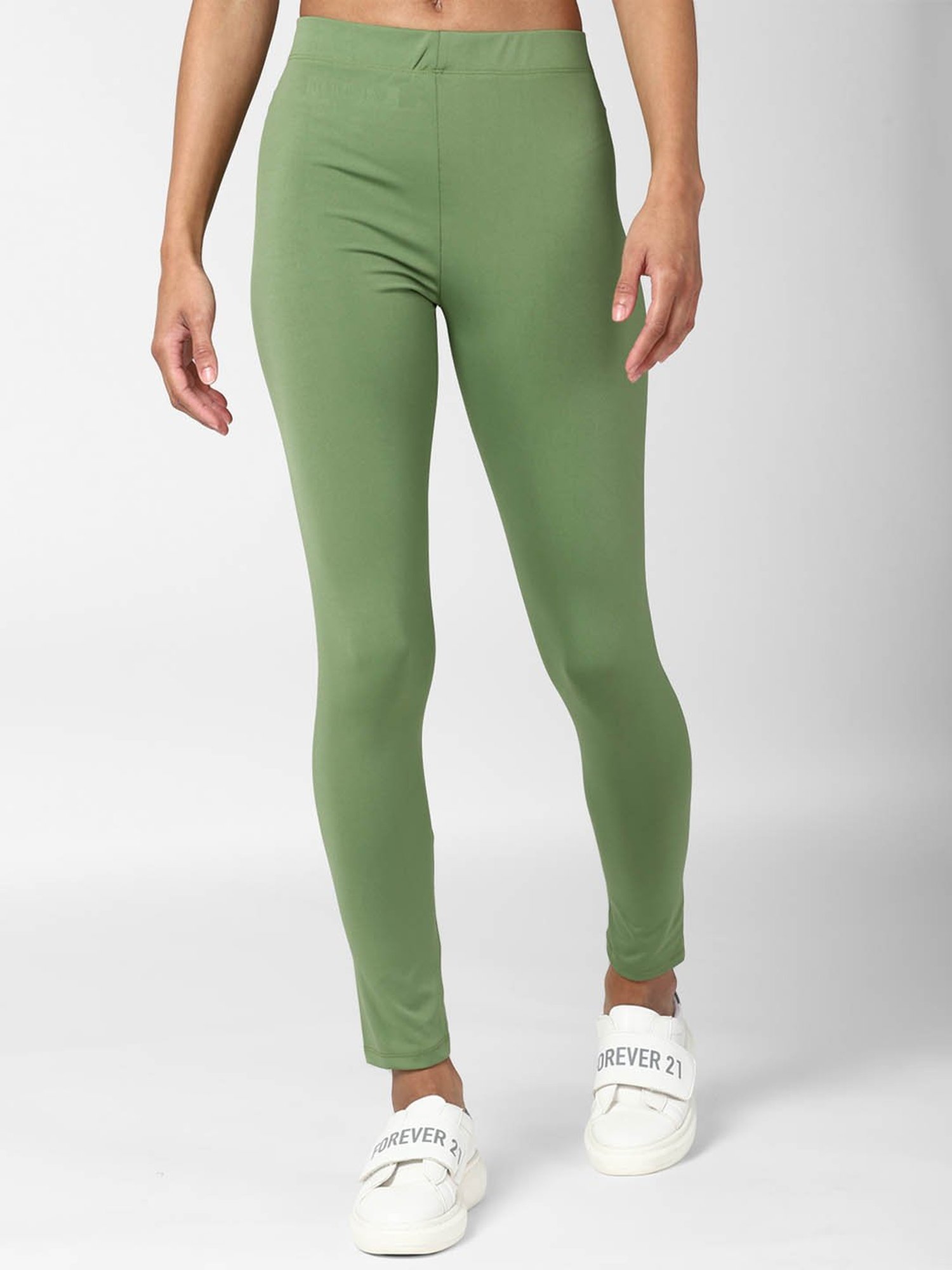 Buy Forever 21 Neon Green Regular fit Leggings for Women Online @ Tata CLiQ