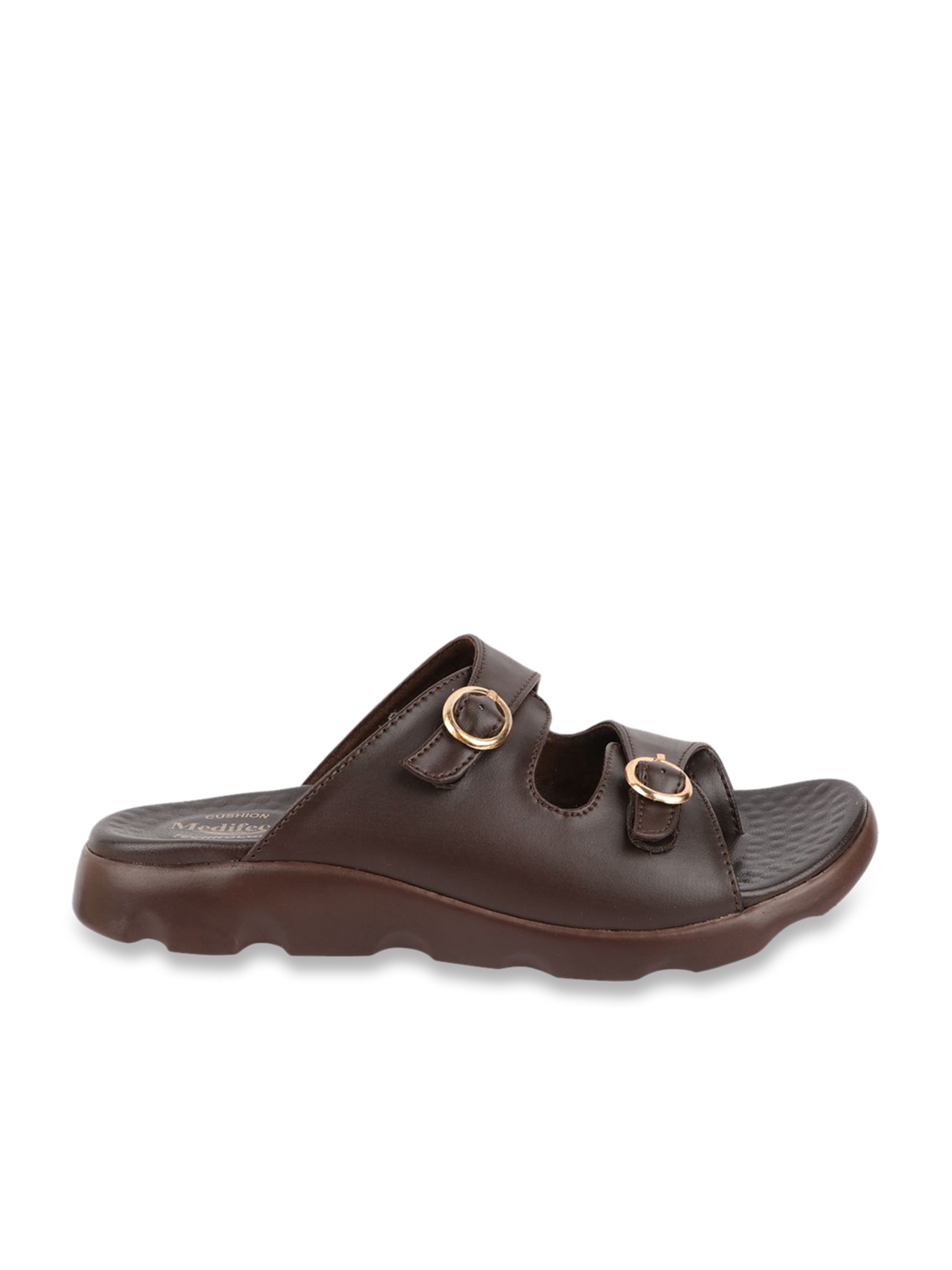Dr Scholls Womens Originalist Brown Leather Slip On Slide Sandals Size 7  M  Social Ketchup