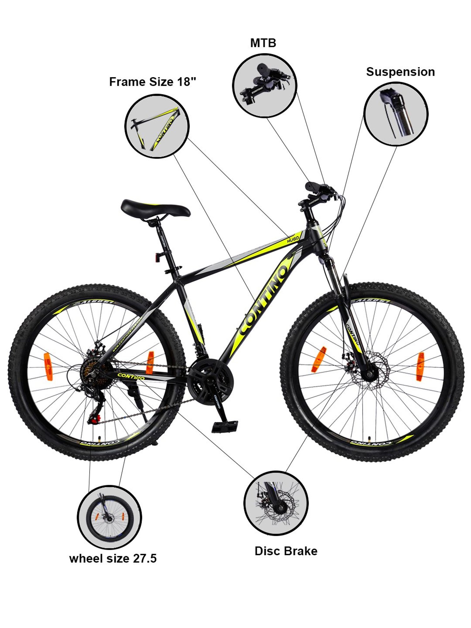 Mountain bike best sale size chart 27.5