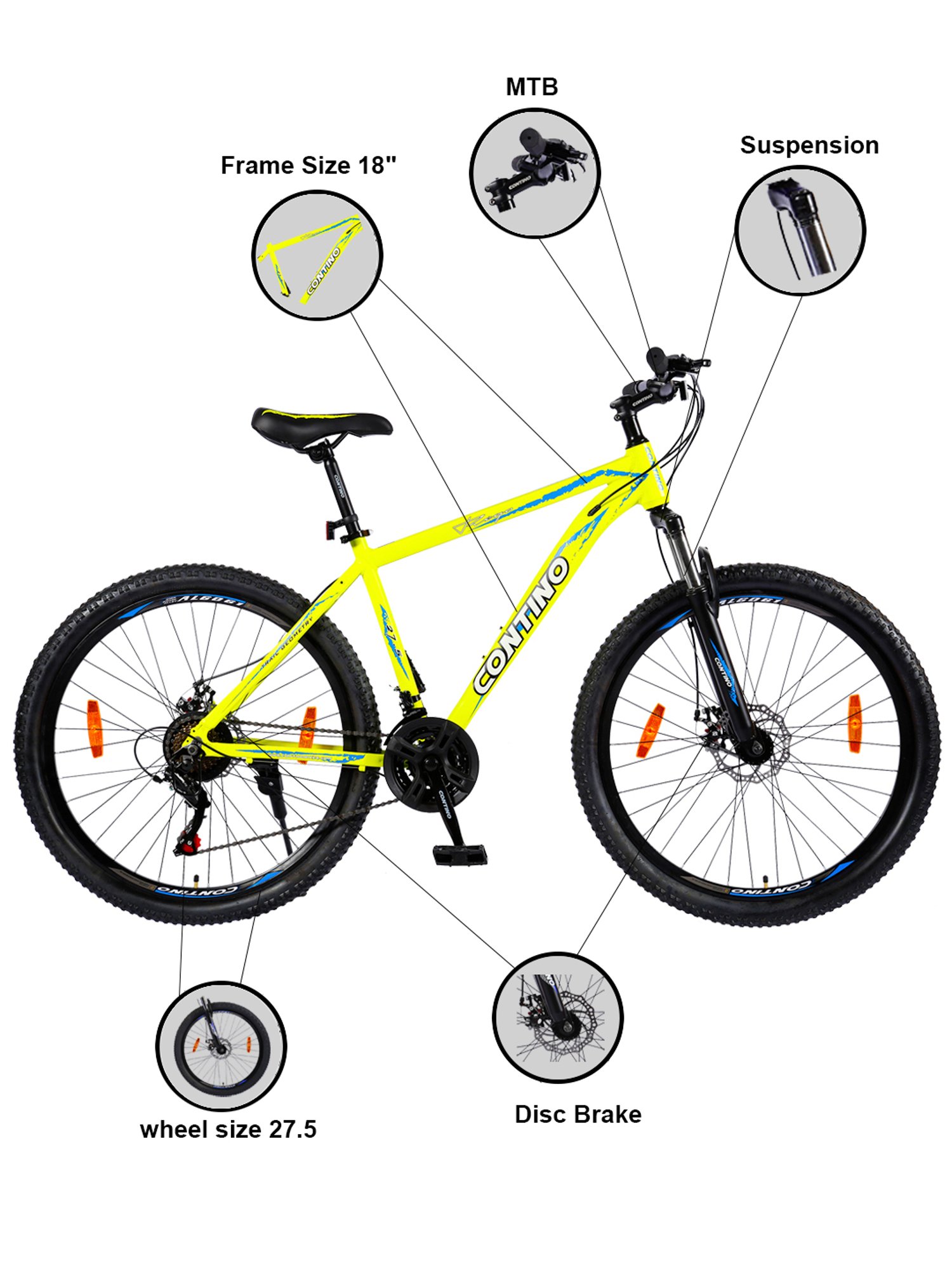 Mountain bike discount size chart 27.5